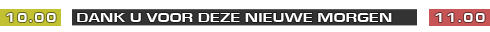 Dank U voor deze nieuwe morgen