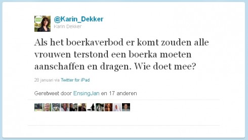  - Tweet-Karin-Dekker-over-Boerkaverbod-490x278