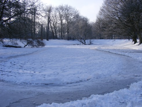 Vijver_Noorderplantsoen_sneeuw