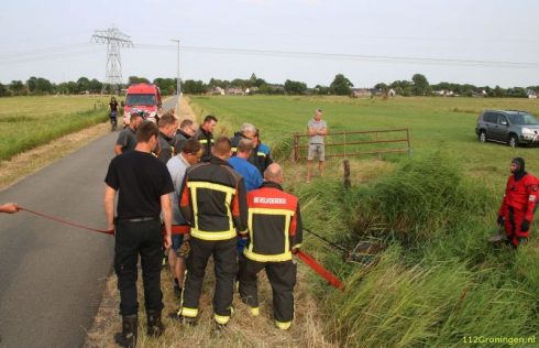 Paard Sloot Leegkerk Brandweer