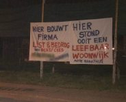 spandoek overlast edenlaan