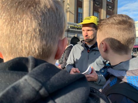 Staking leraren Grote Markt