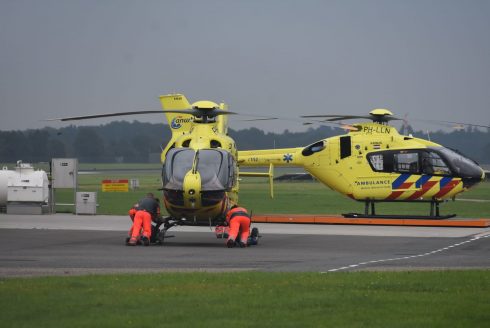 Traumahelikopter die fire-melding kreeg weer in bedrijf - Oog TV
