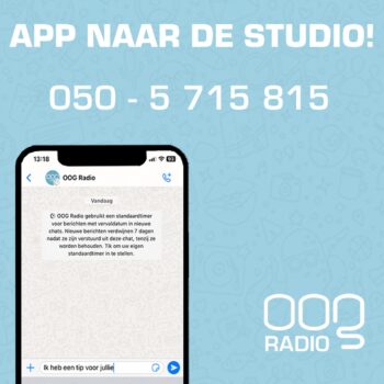 App naar de OOG Radio Studio! 0505715815 via Whatsapp