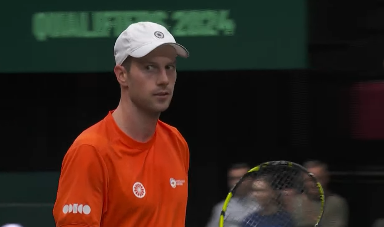 Nederland en Zwitserland in evenwicht na eerste dag Davis Cup-tennis in MartiniPlaza