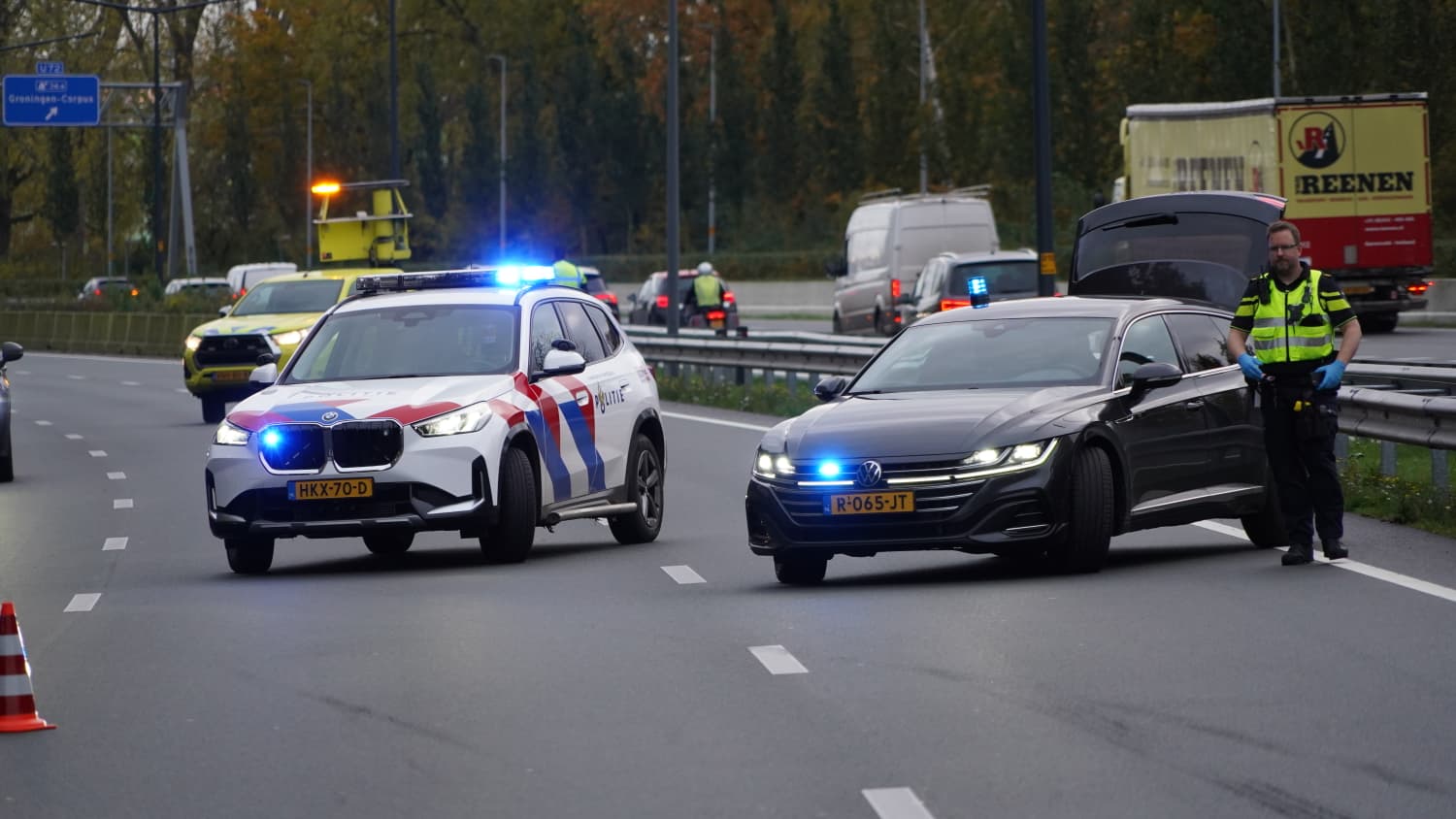 Ongelukken op zuidelijke ringweg zorgen voor verkeersdrukte in en rond Stad