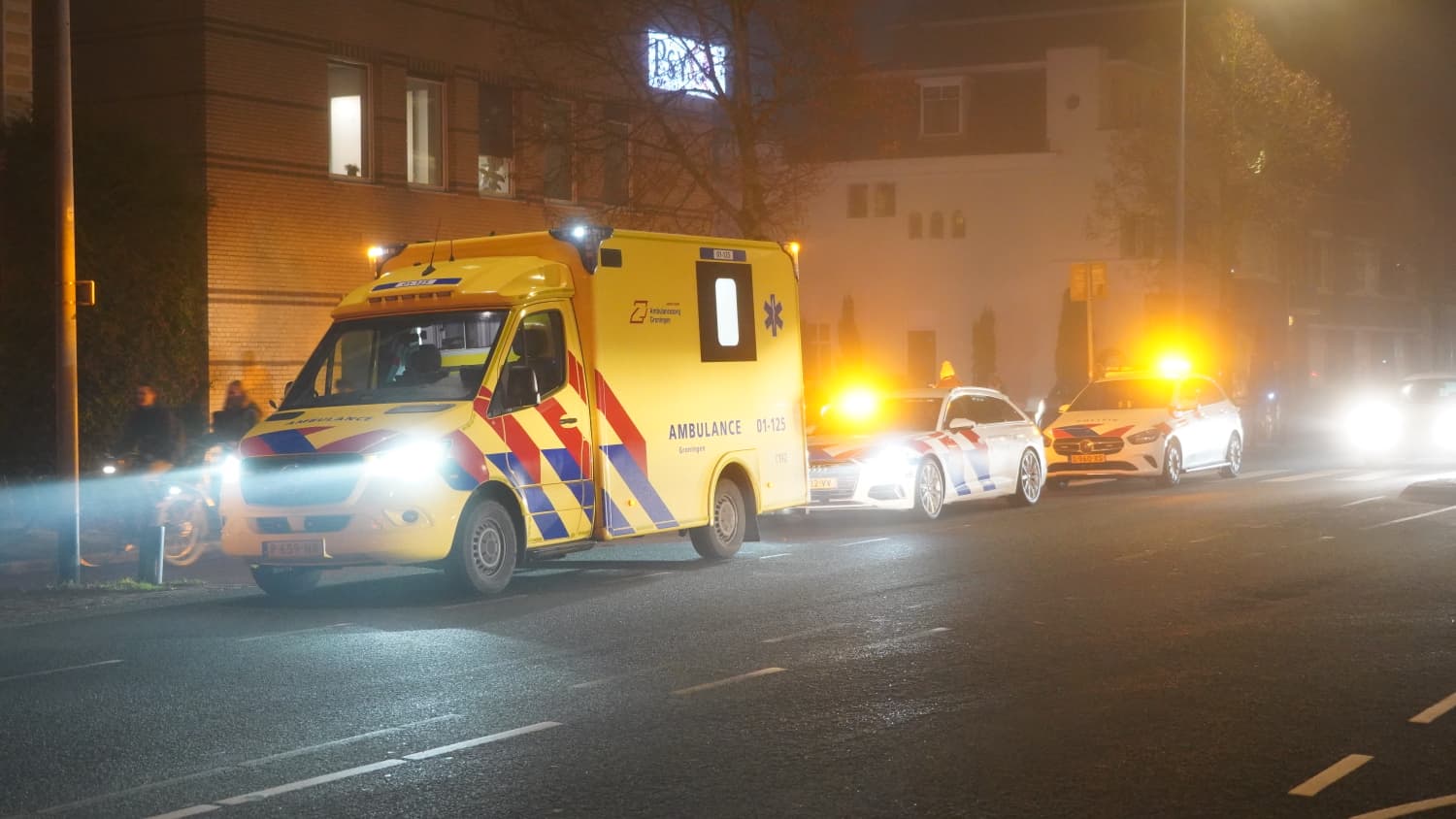 Fietser naar ziekenhuis na aanrijding op Hereweg, automobilist aangehouden voor rijden onder invloed