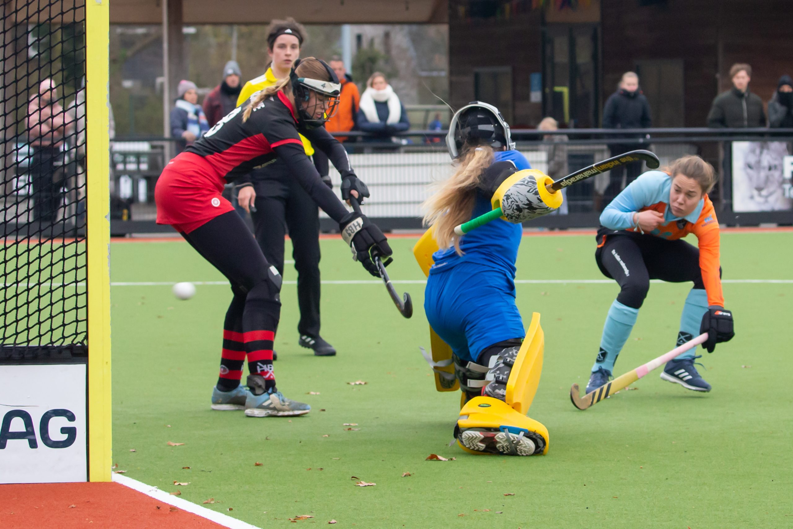 Hockeyvrouwen Groningen als laatste winterstop in na nederlaag tegen HBS