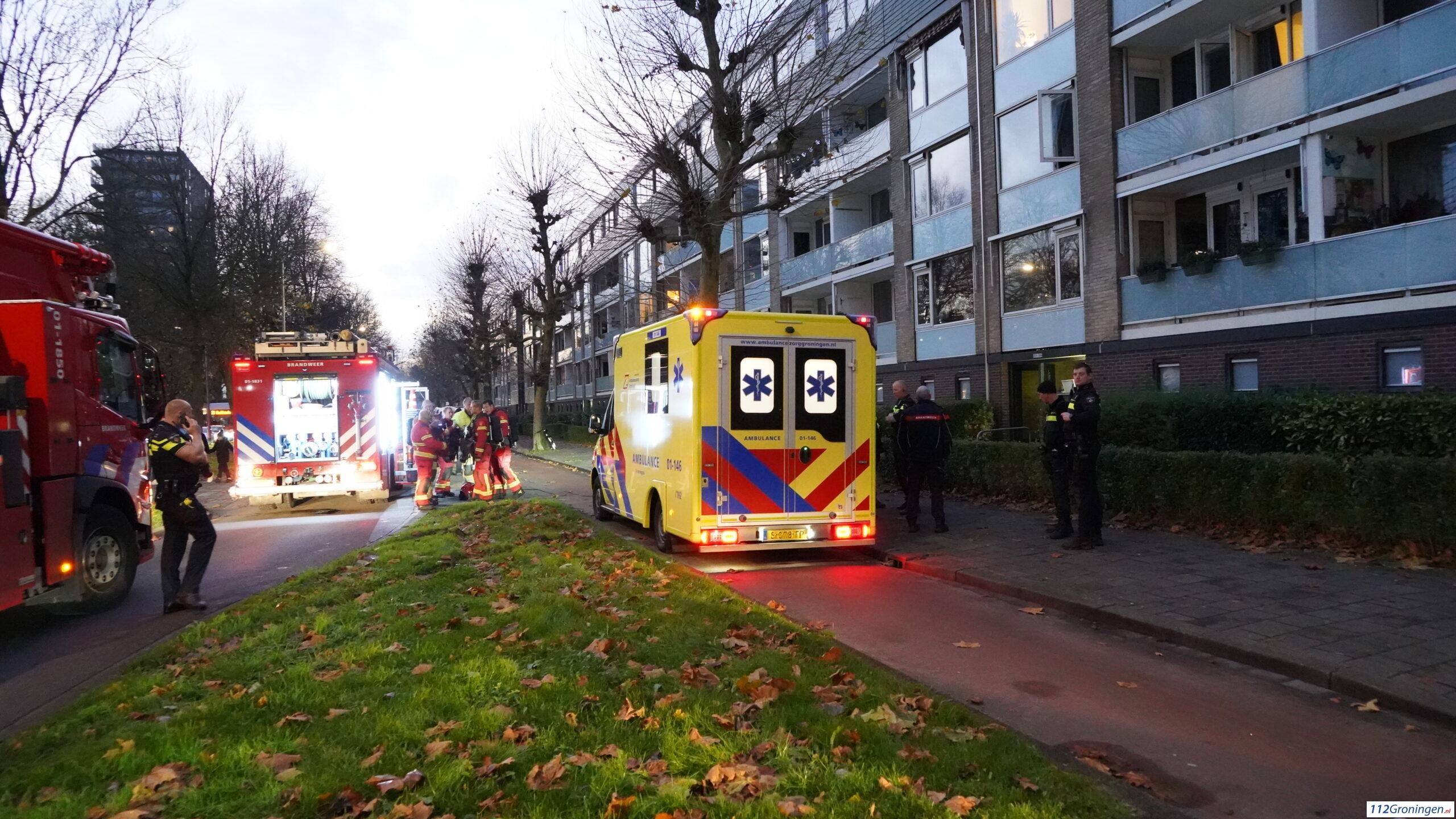 Gewonde bij brand in woning Siersteenlaan