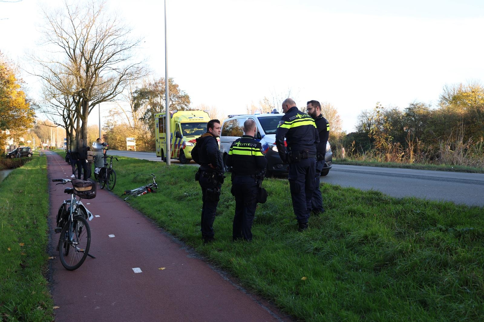Fietsers in botsing op Hoendiep