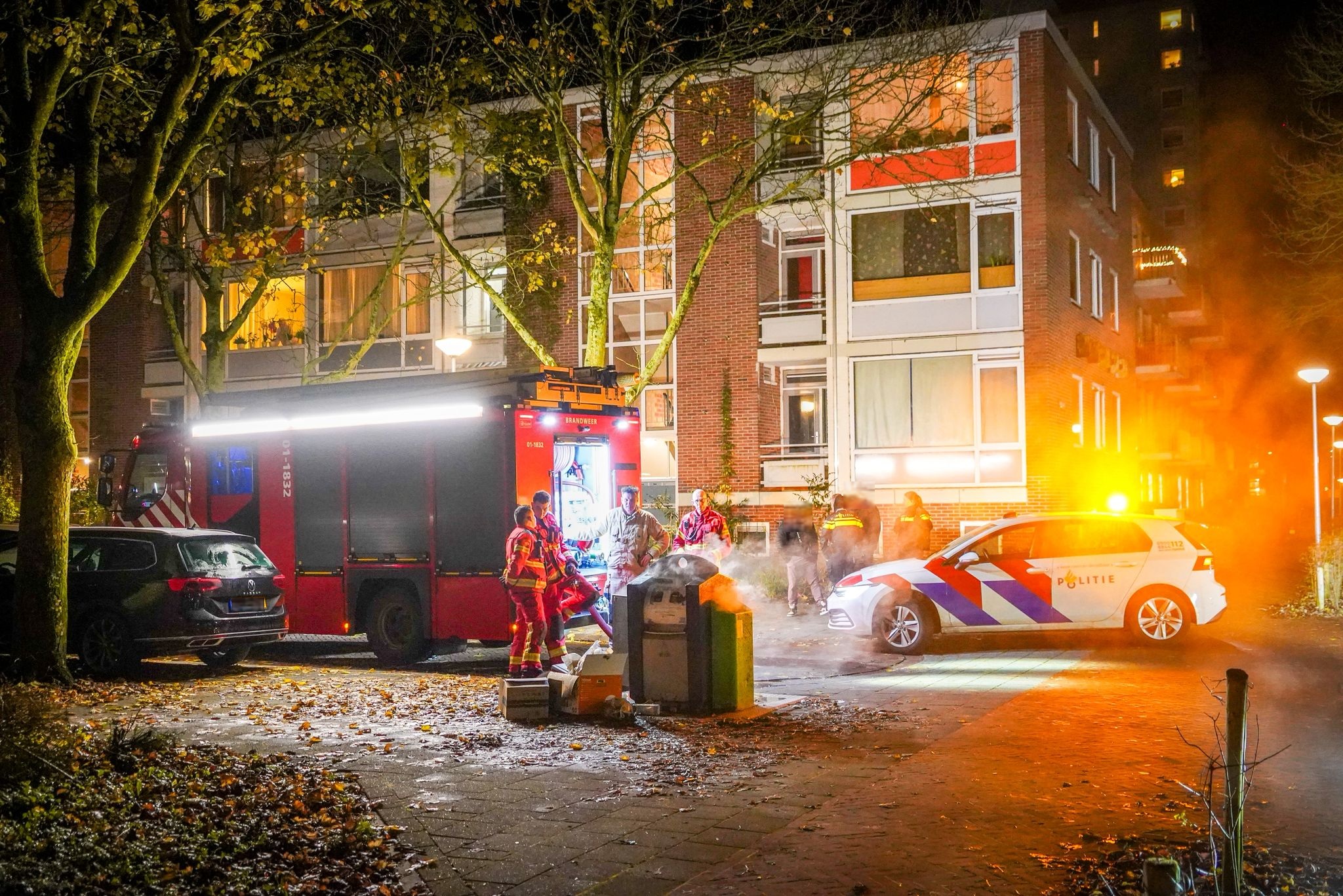 Veel rookontwikkeling bij containerbrand Eglantierstraat