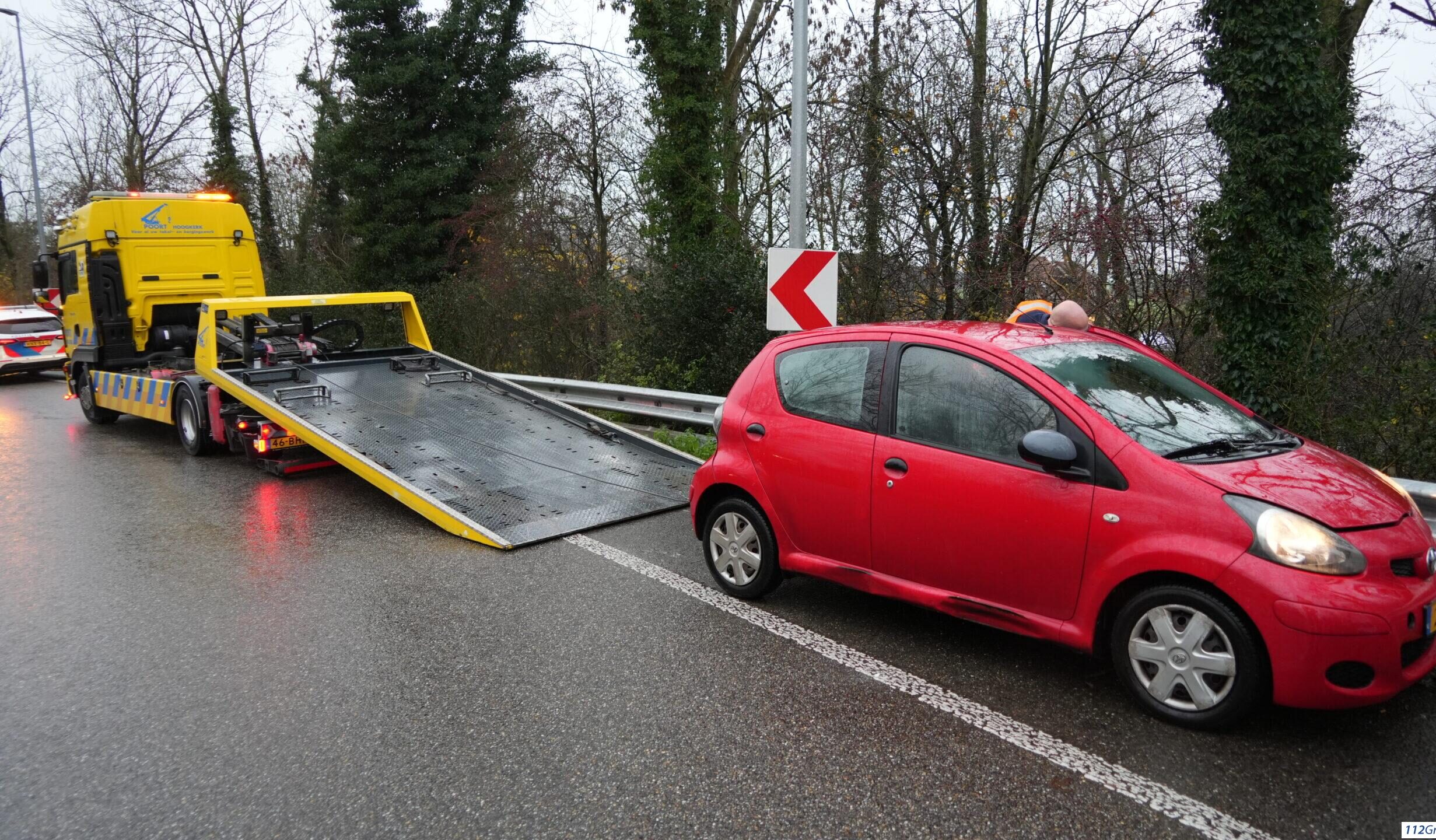 Eenzijdig ongeval op ringweg oost na slippartij