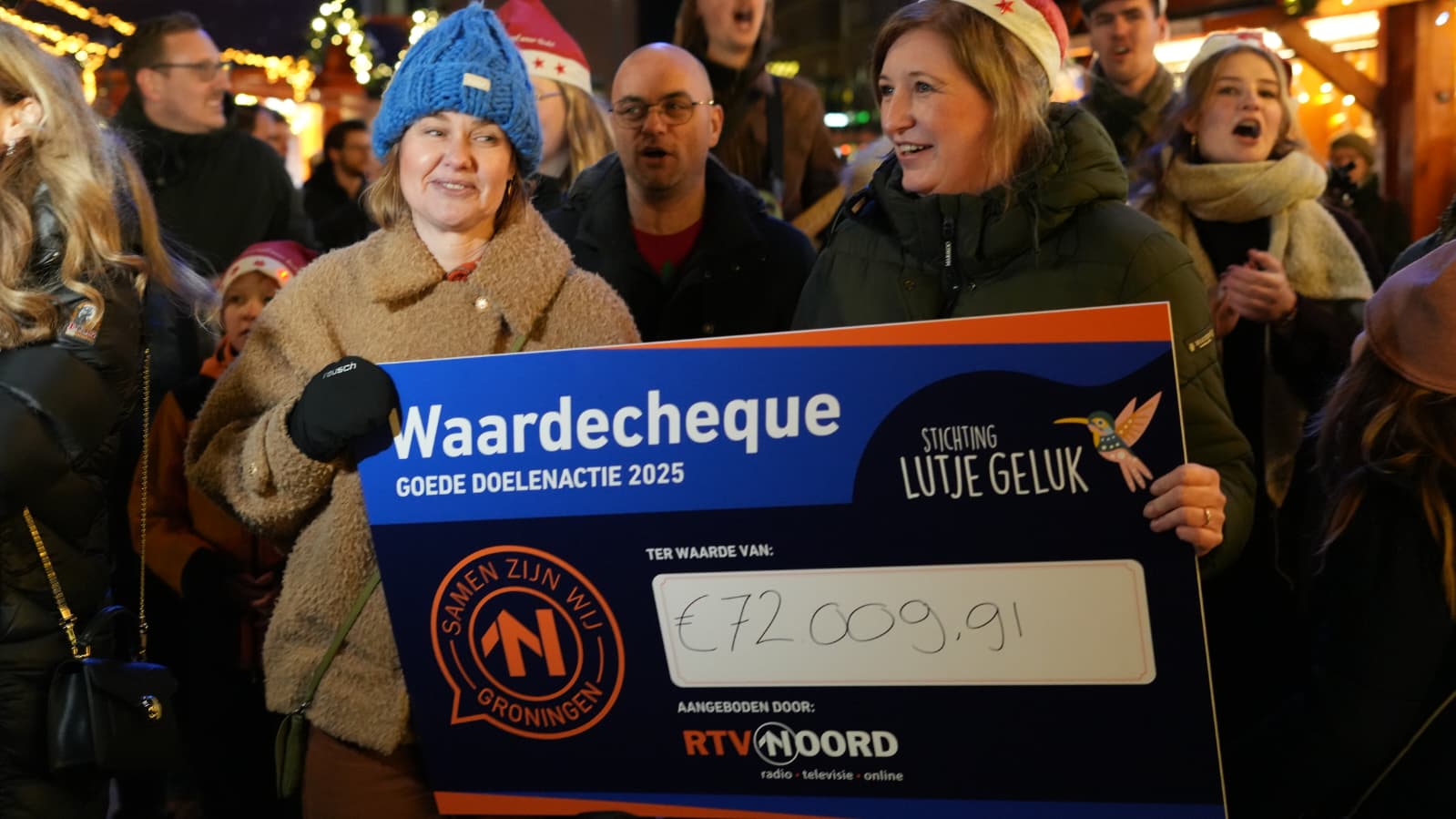 RTV Noord haalt ruim 72.000 euro op voor stichting Lutje Geluk