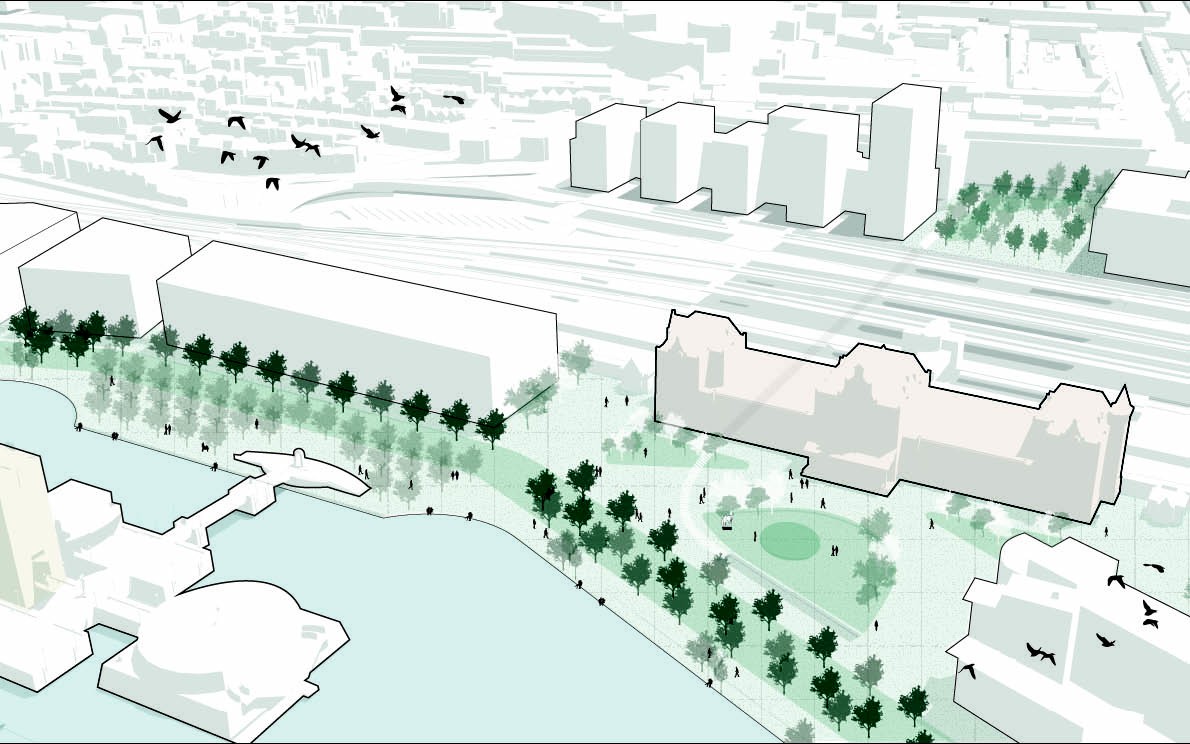 Stadsbalkon verdwijnt, stationsgebied wordt groener