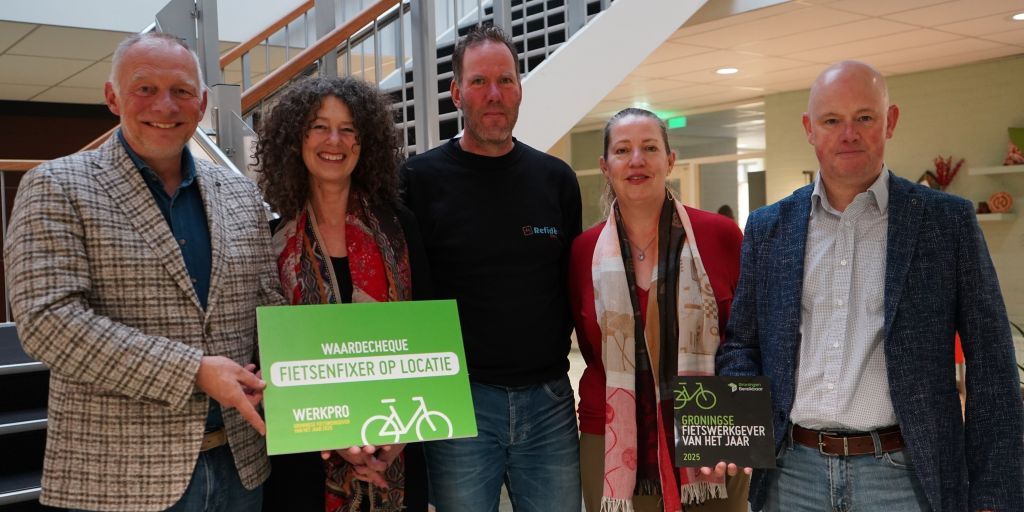 WerkPro uitgeroepen tot Fietswerkgever van 2025 in Groningen