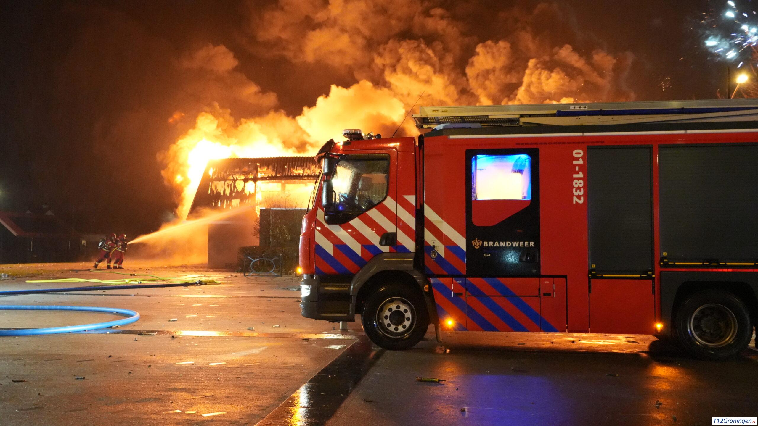 Veiligheidsregio Groningen beleeft drukke jaarwisseling, brandweer moest 199 uitrukken