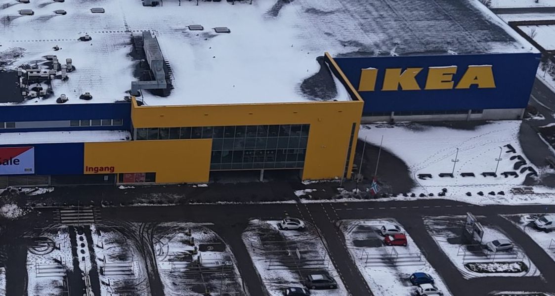 IKEA aan Sontplein ook vrijdag dicht vanwege sneeuw op het dak