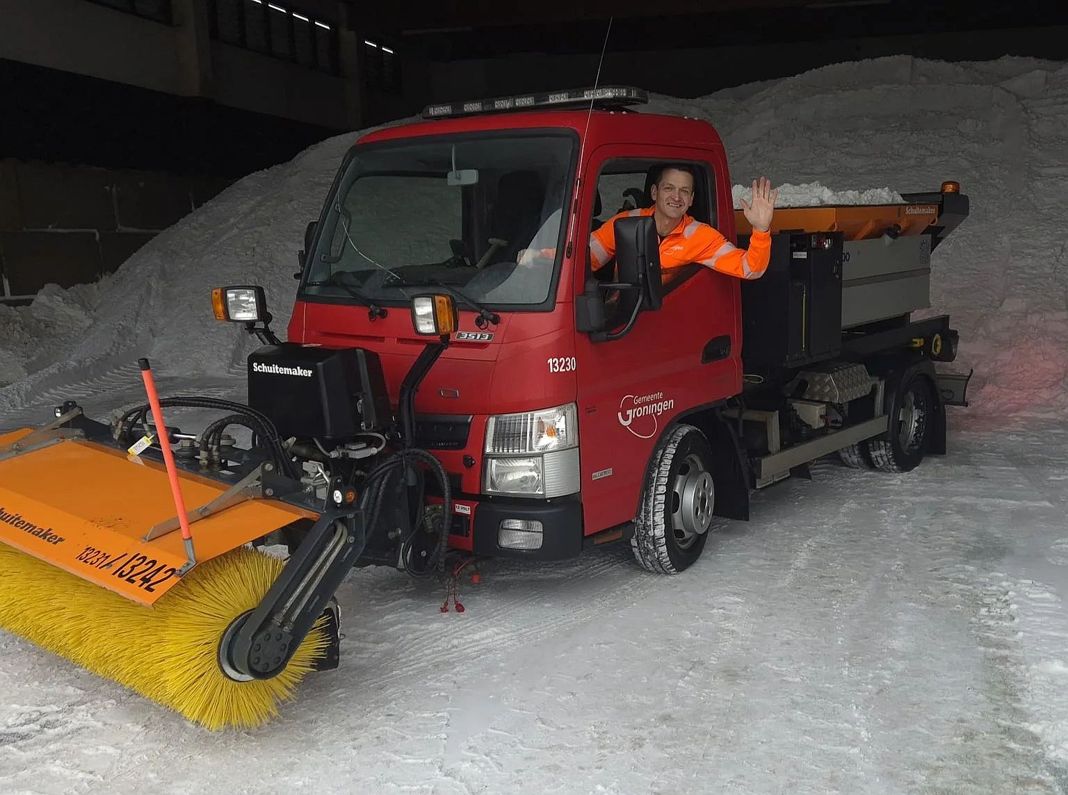 Twaalf miljoen kilo zout gestrooid tegen sneeuw en ijs in Groningen