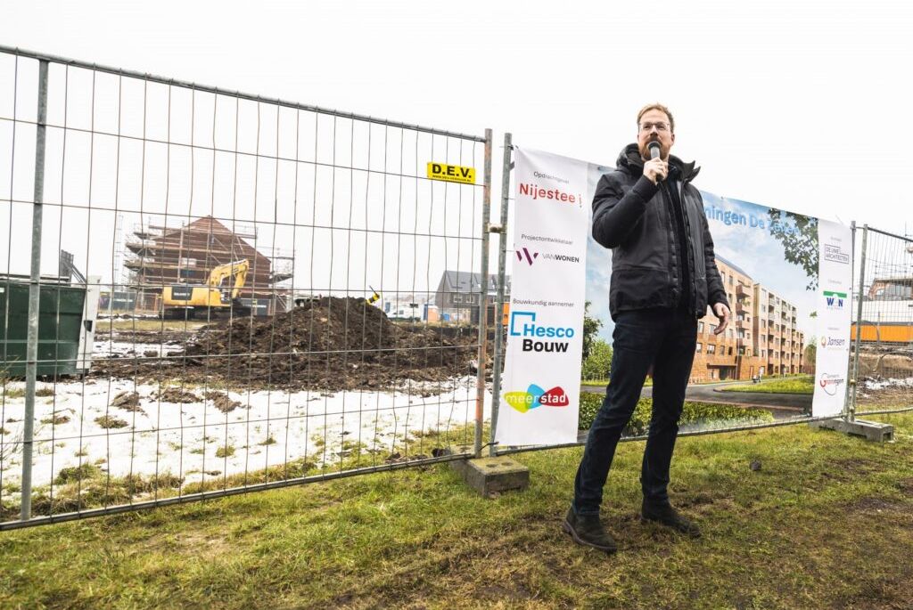 Bouw van 38 sociale huurappartementen gestart in Meerstad