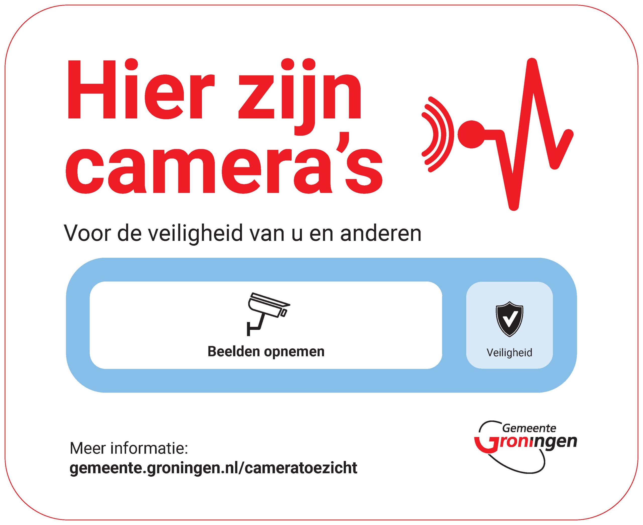Binnenstad heeft nieuwe borden voor cameratoezicht