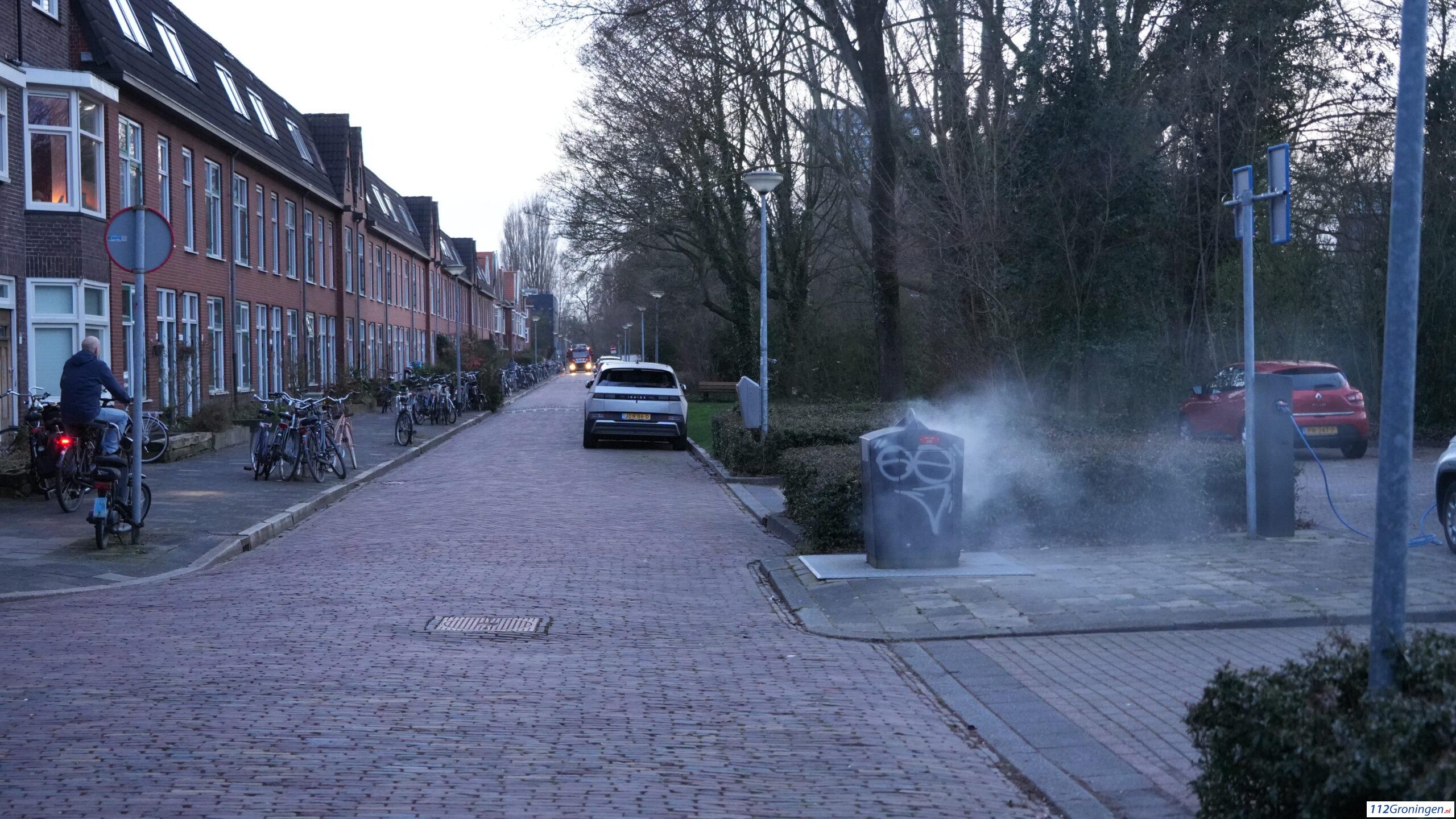 Containerbrand aan de Stadhouderslaan