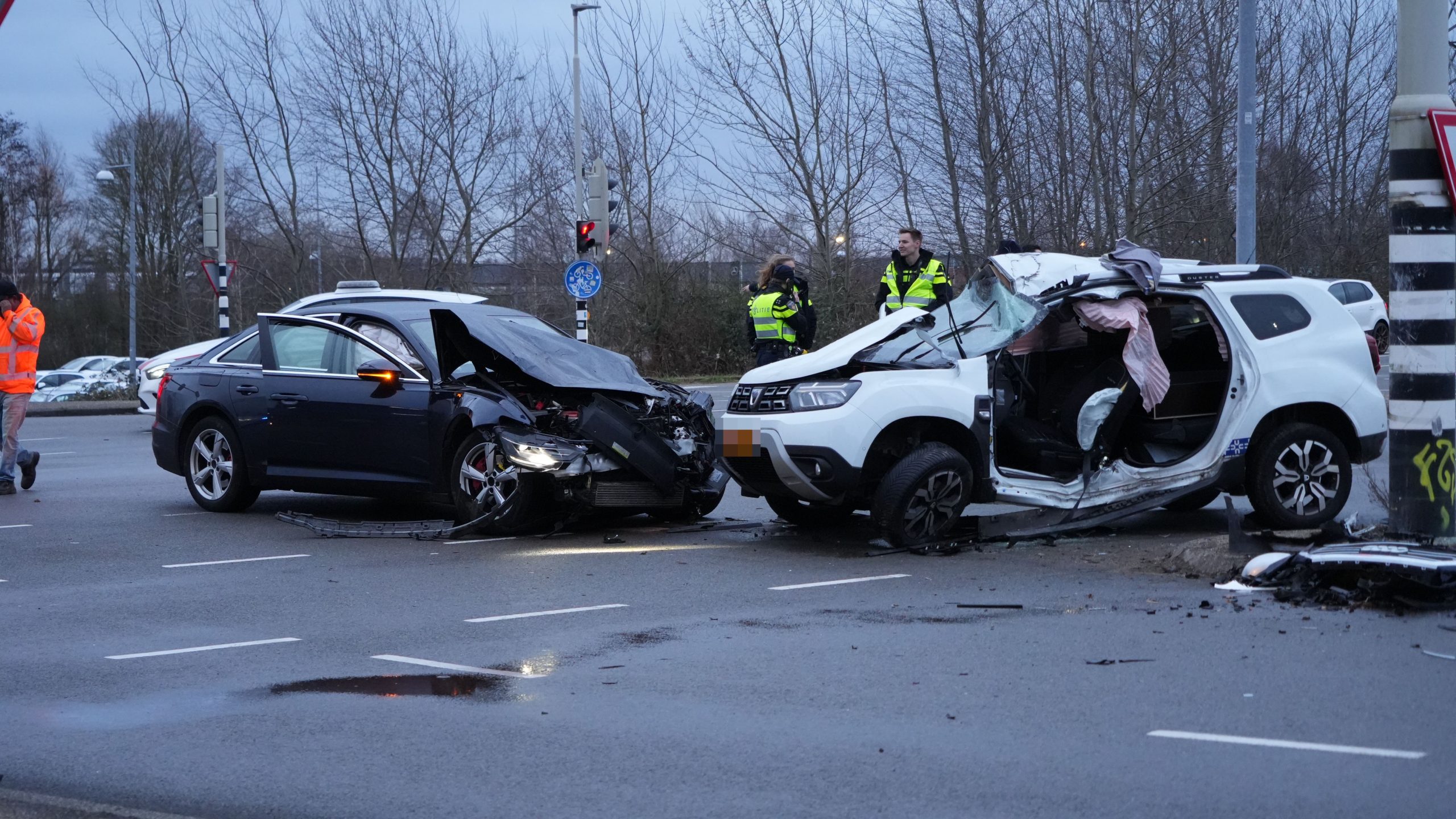 Meerdere gewonden door zware aanrijding op Europaweg
