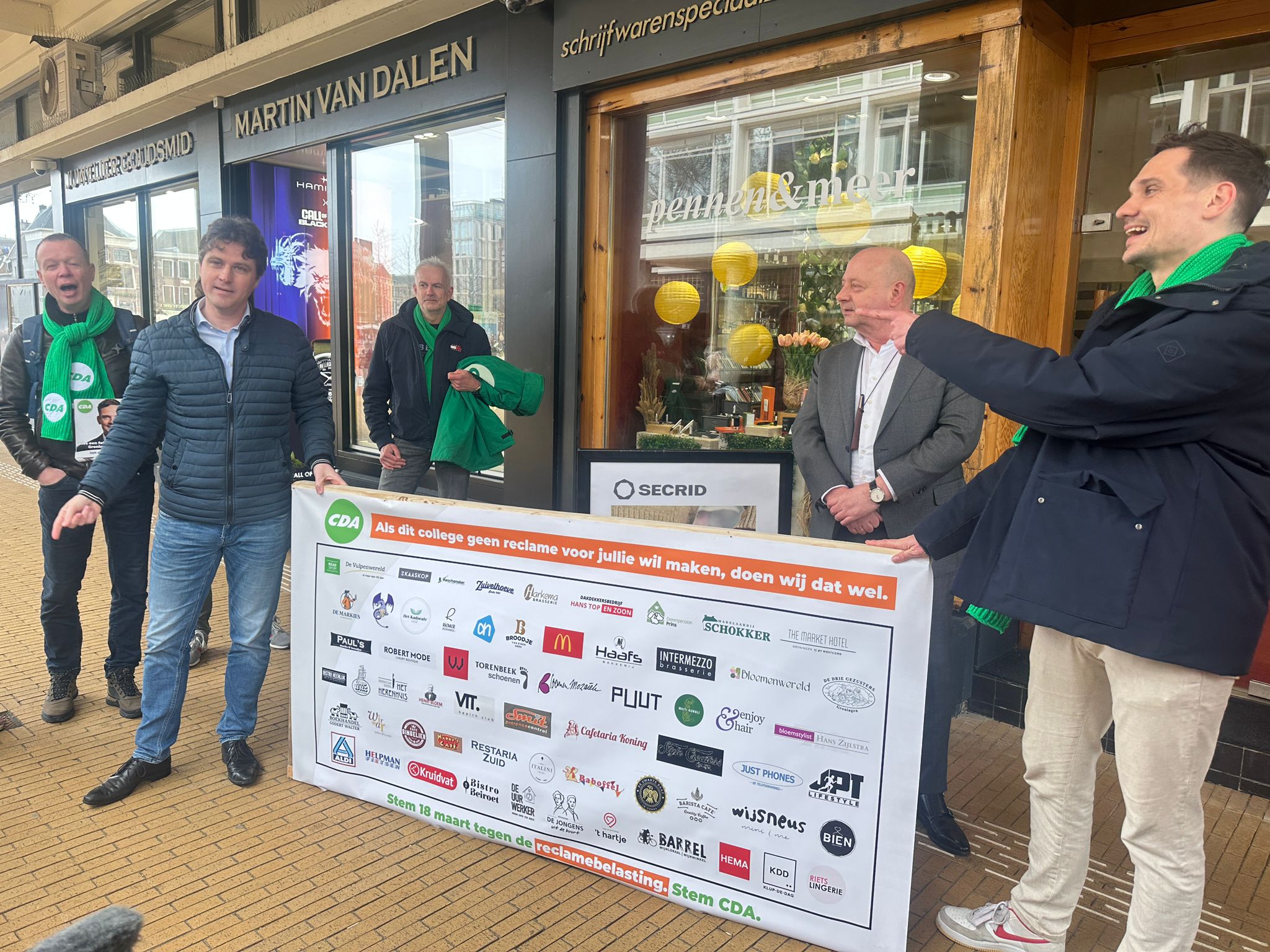 Bontenbal voert in Groningen actie tegen reclamebelasting: “Zoek de samenwerking op”