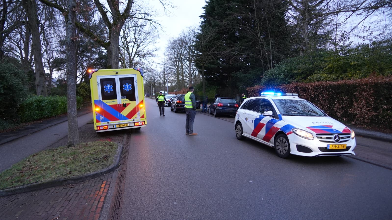 Rijksstraatweg in Haren tijdelijk afgesloten na botsing