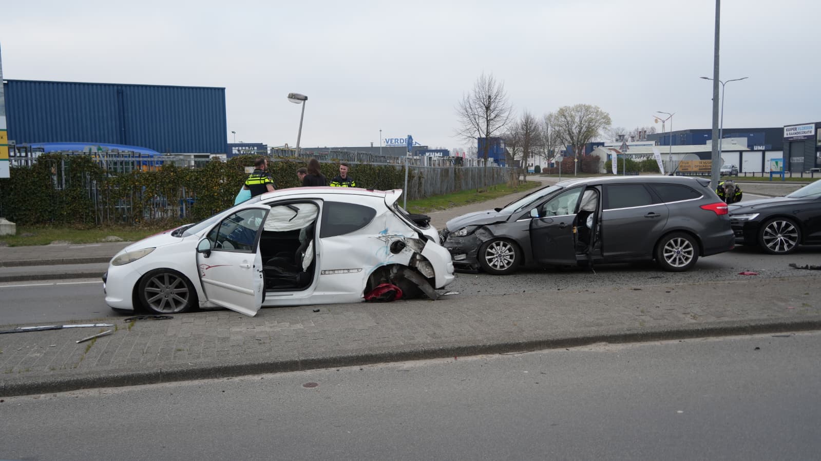 Forse botsing op Winschoterweg