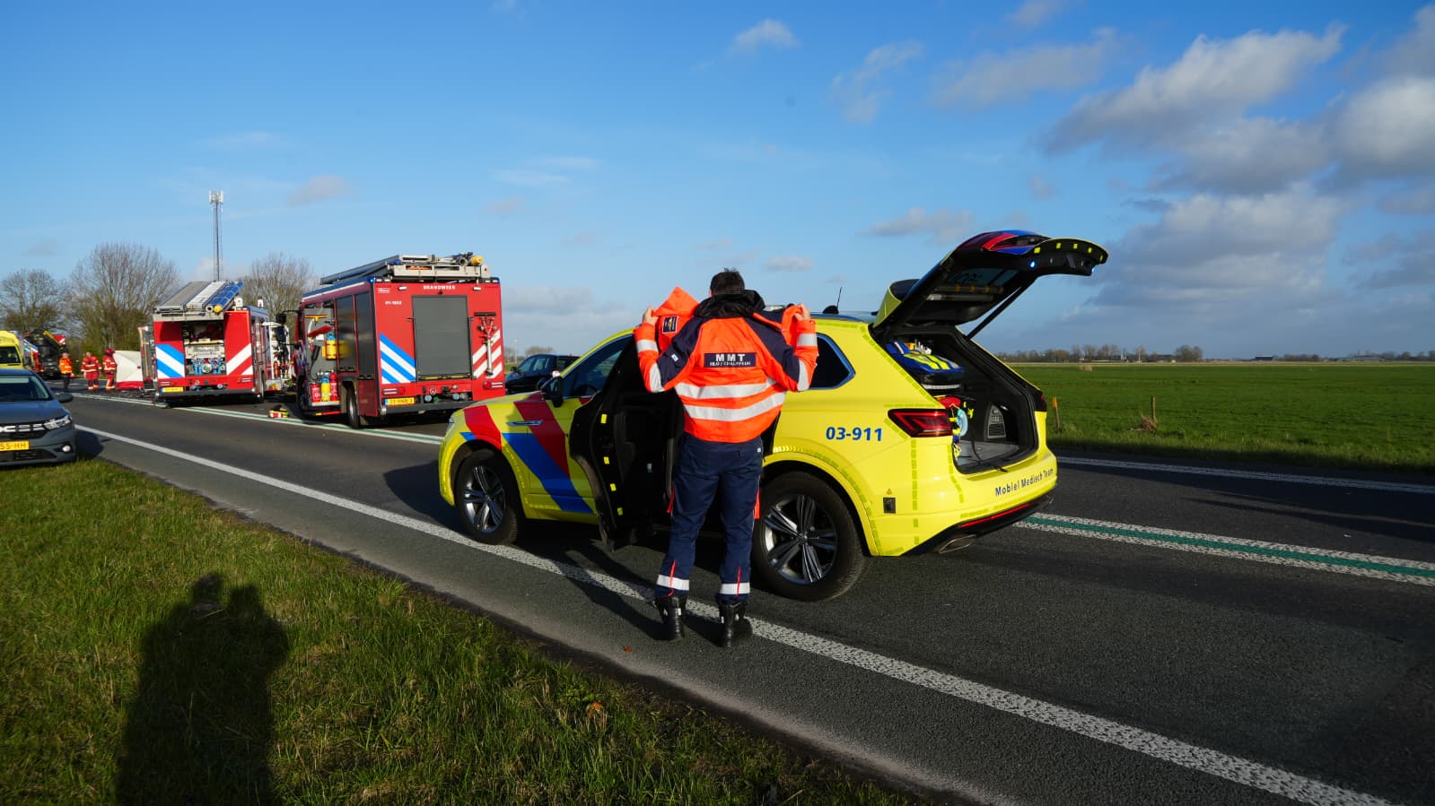 Vijf gewonden bij ernstig verkeersongeluk op N46 bij Zuidwolde