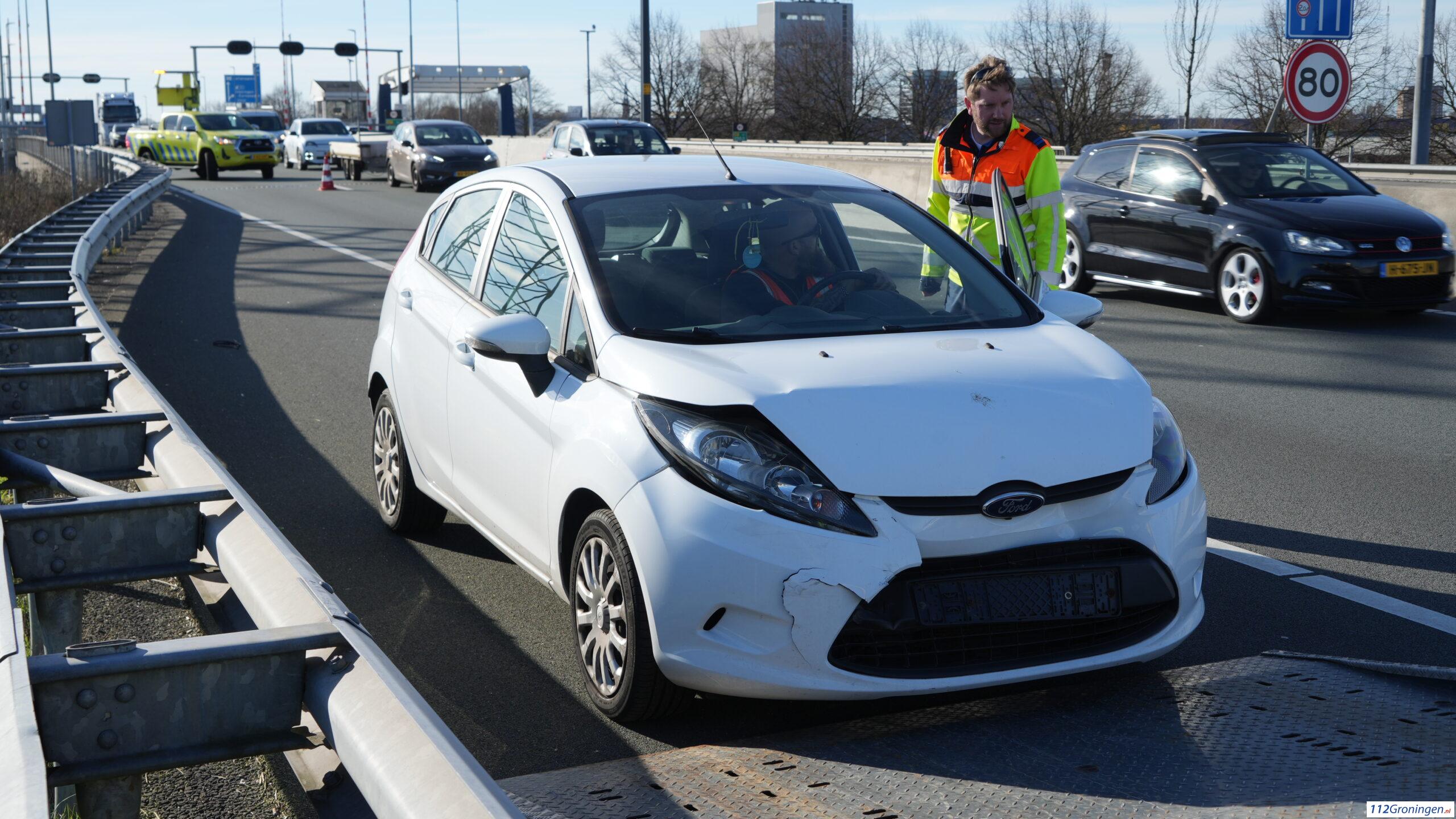 Twee auto’s op elkaar gebotst op A7 bij Euvelgunne