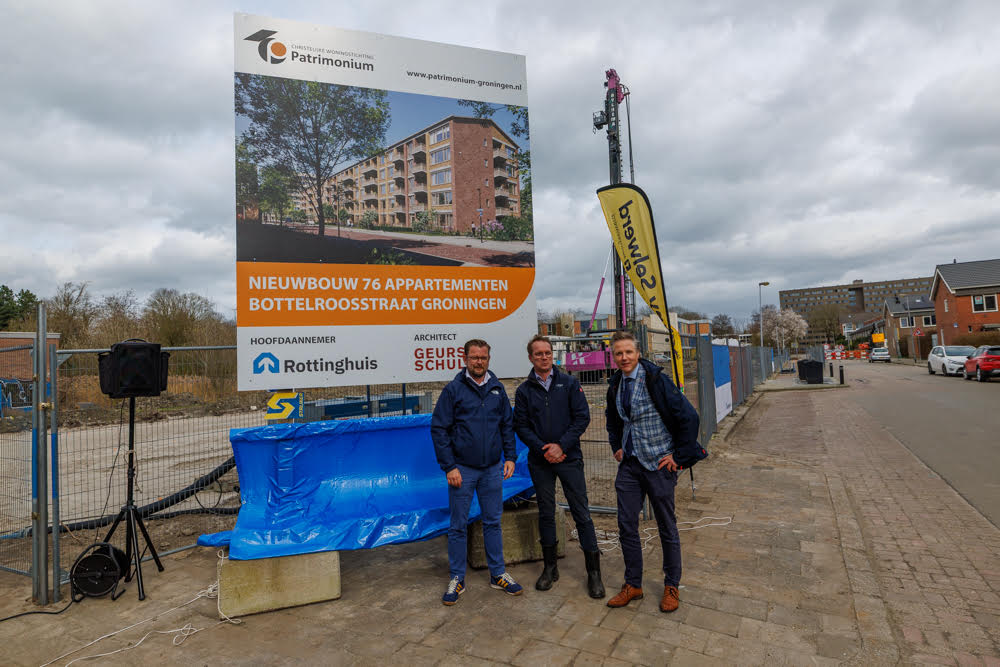 Bouw appartementen aan de Bottelroosstraat gestart