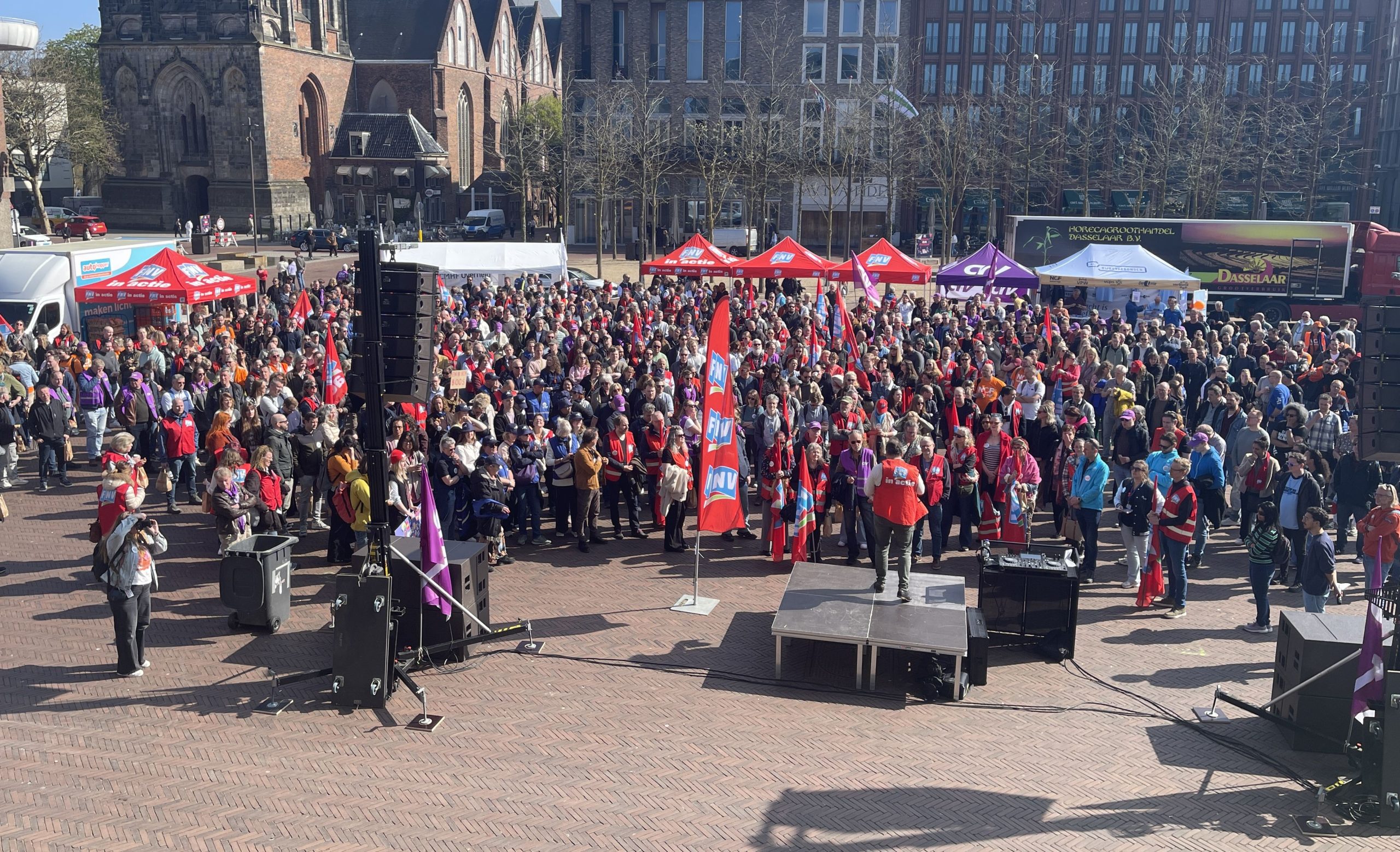 Donderdag grote vakbondsmanifestatie tegen bezuinigingen
