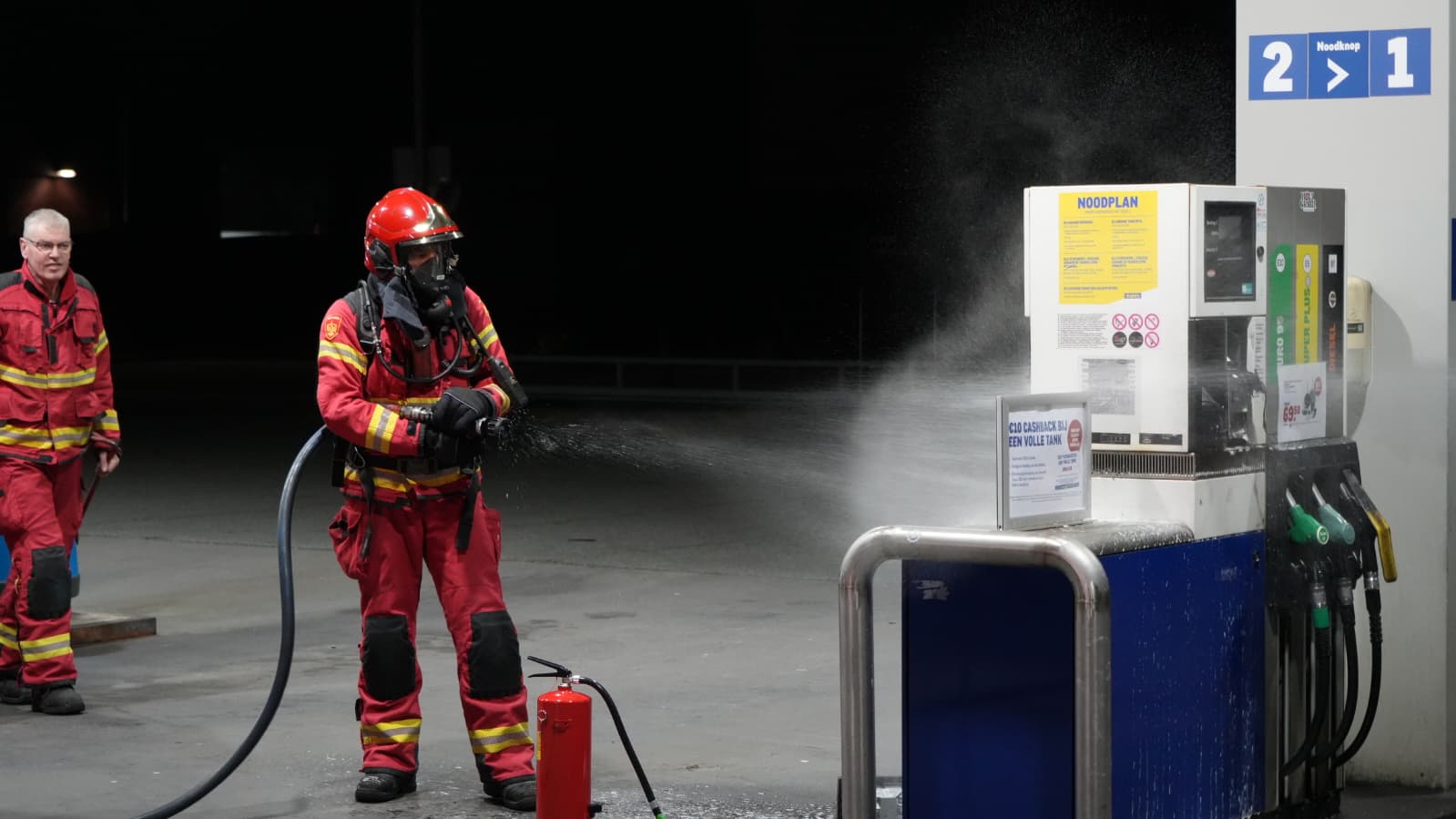 Brand tankstation aan Kattegat snel onder controle
