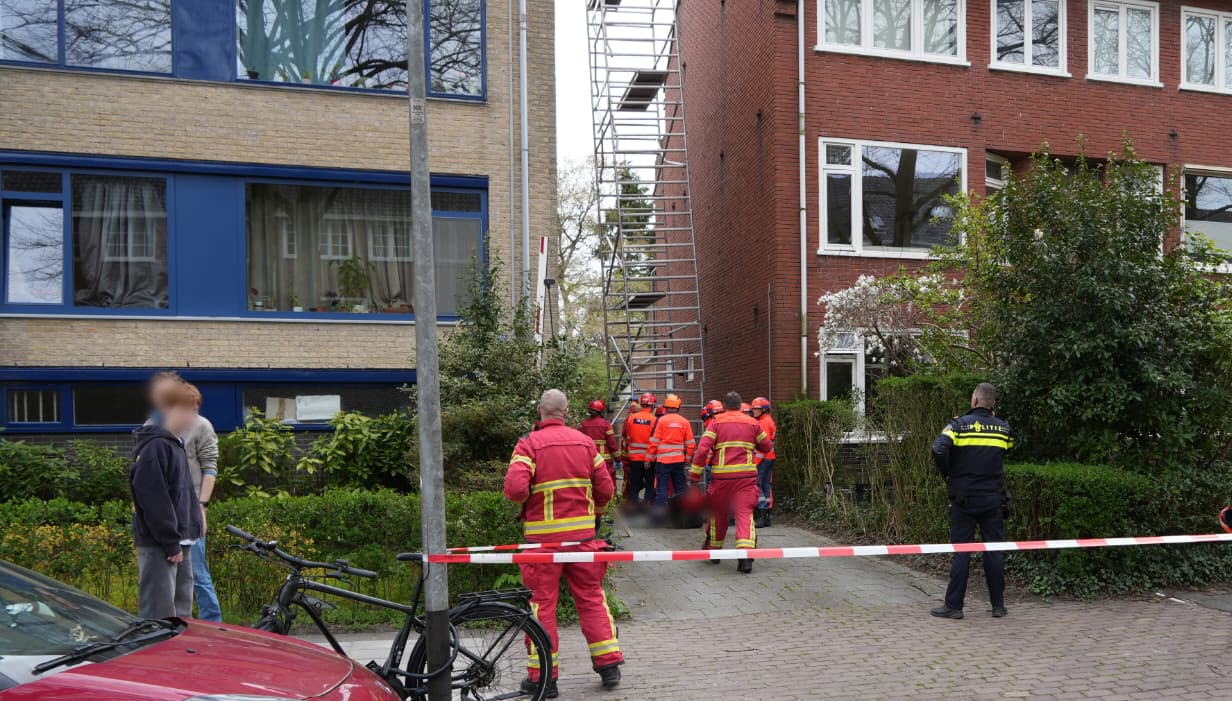 Gewonde door val van steiger in Coendersborg