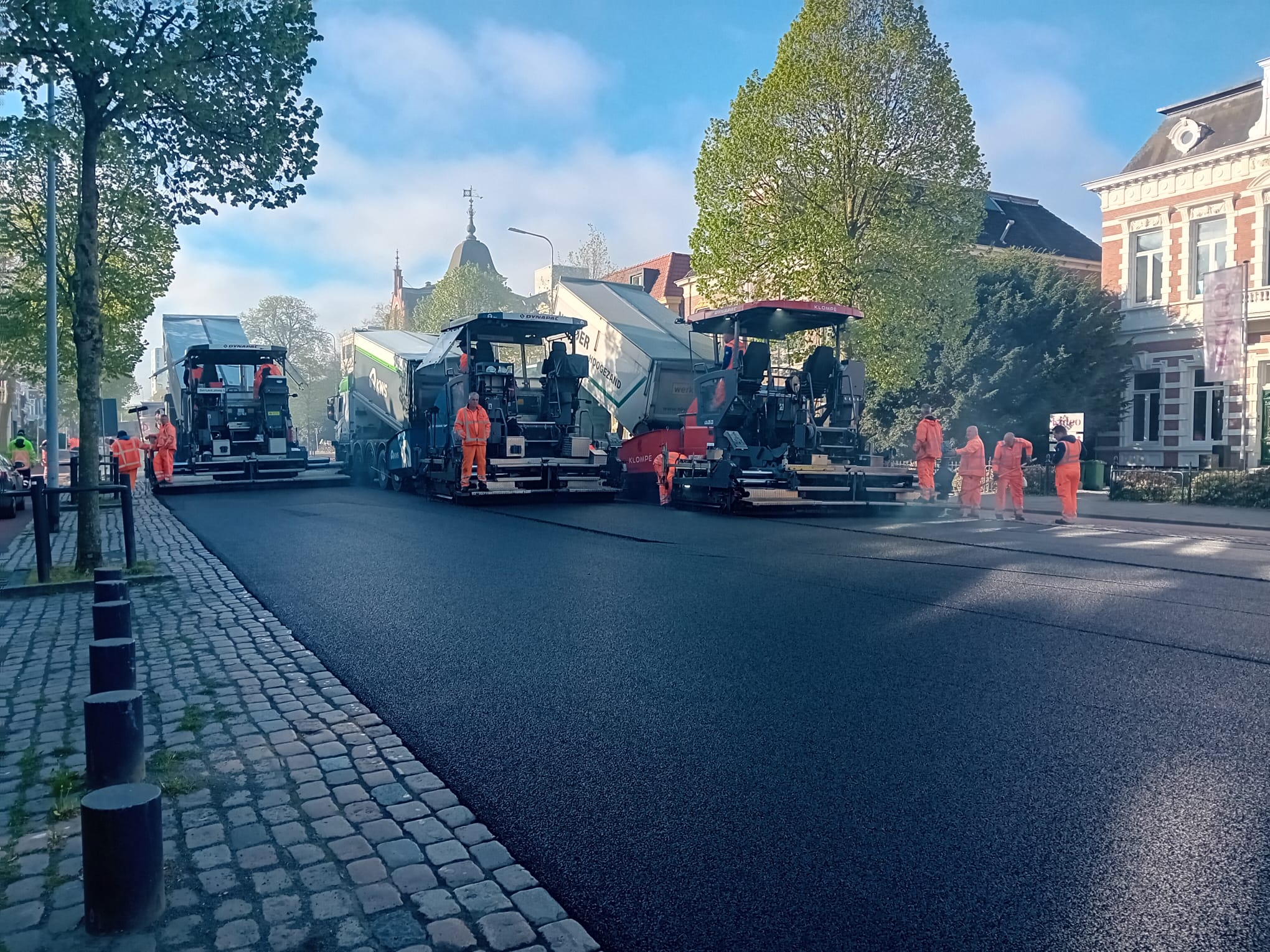 Asfalteringswerkzaamheden Hereweg nagenoeg afgerond