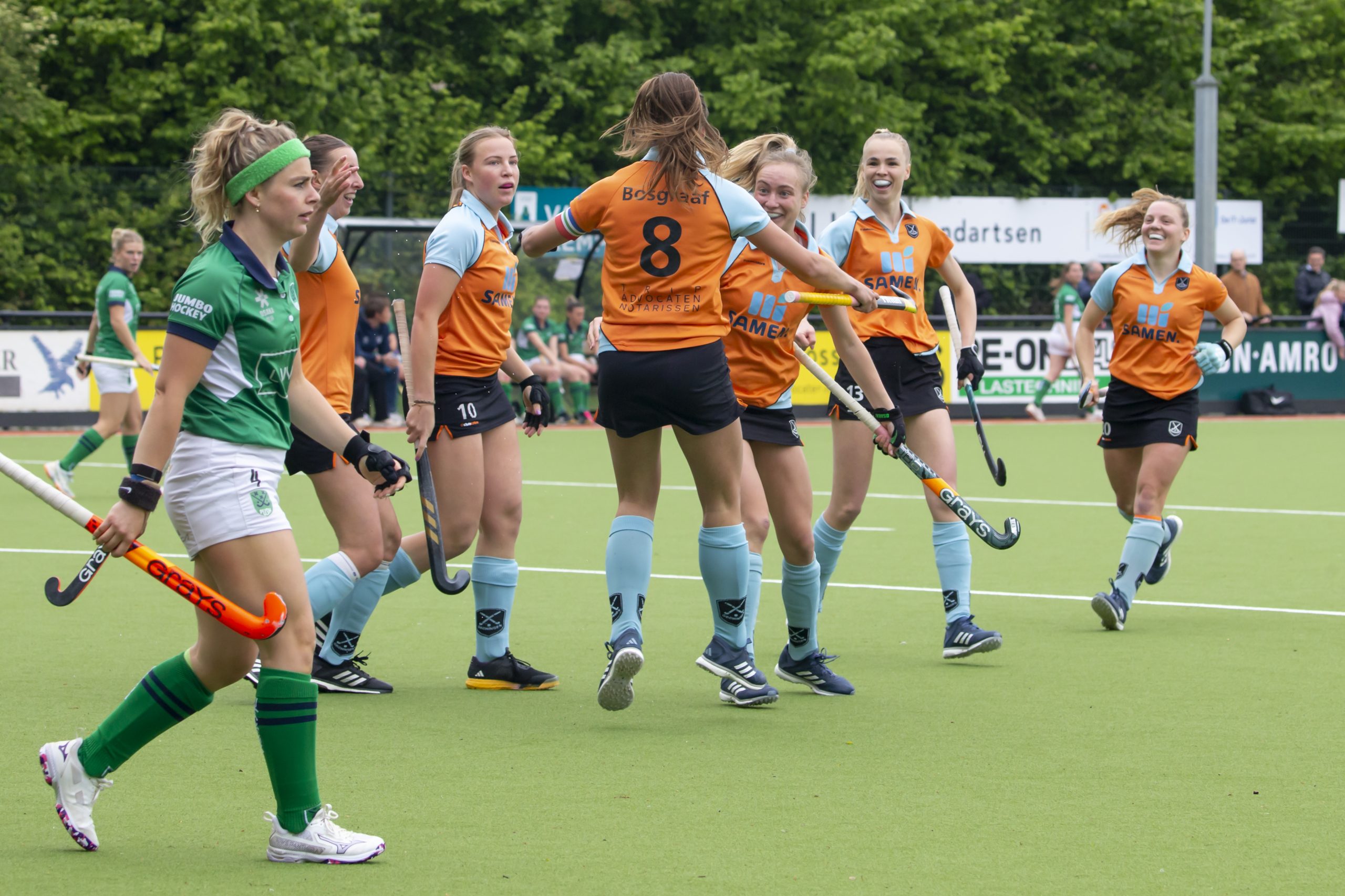 Hockeyvrouwen Groningen kunnen vege lijf nog redden