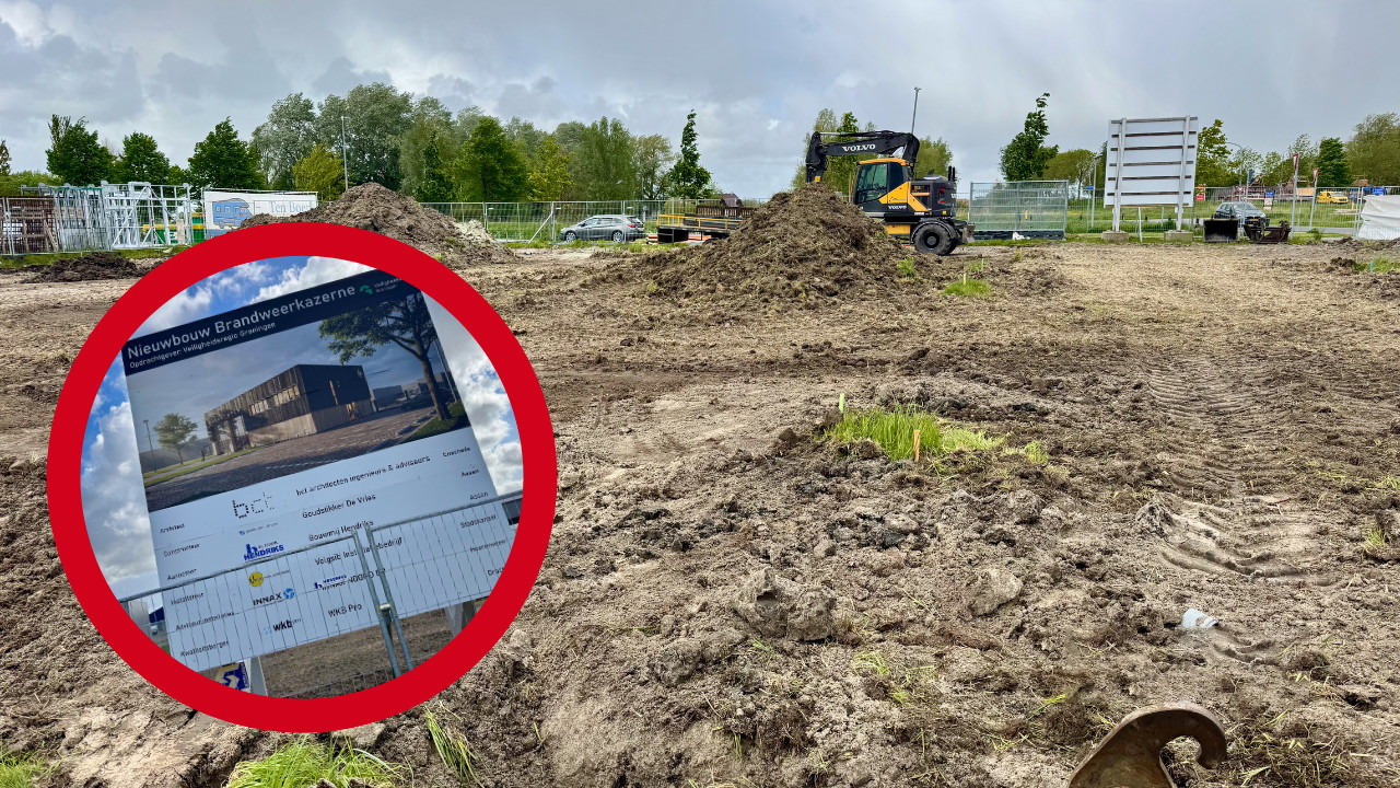 Hek doorgeknipt bij officiële bouwstart nieuwe brandweerkazerne in Ten Boer