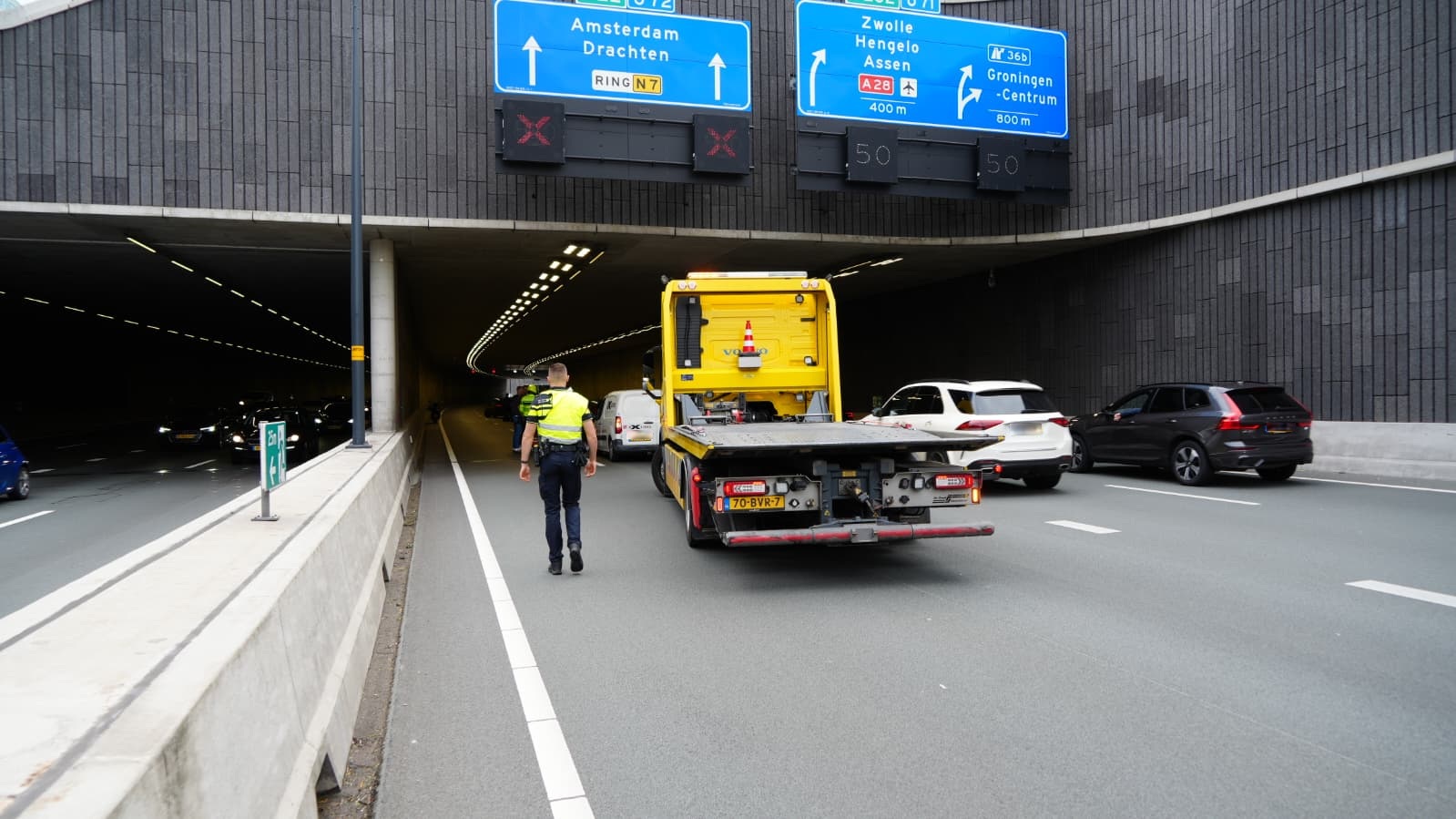 Meerdere voertuigen betrokken bij aanrijding op zuidelijke ringweg