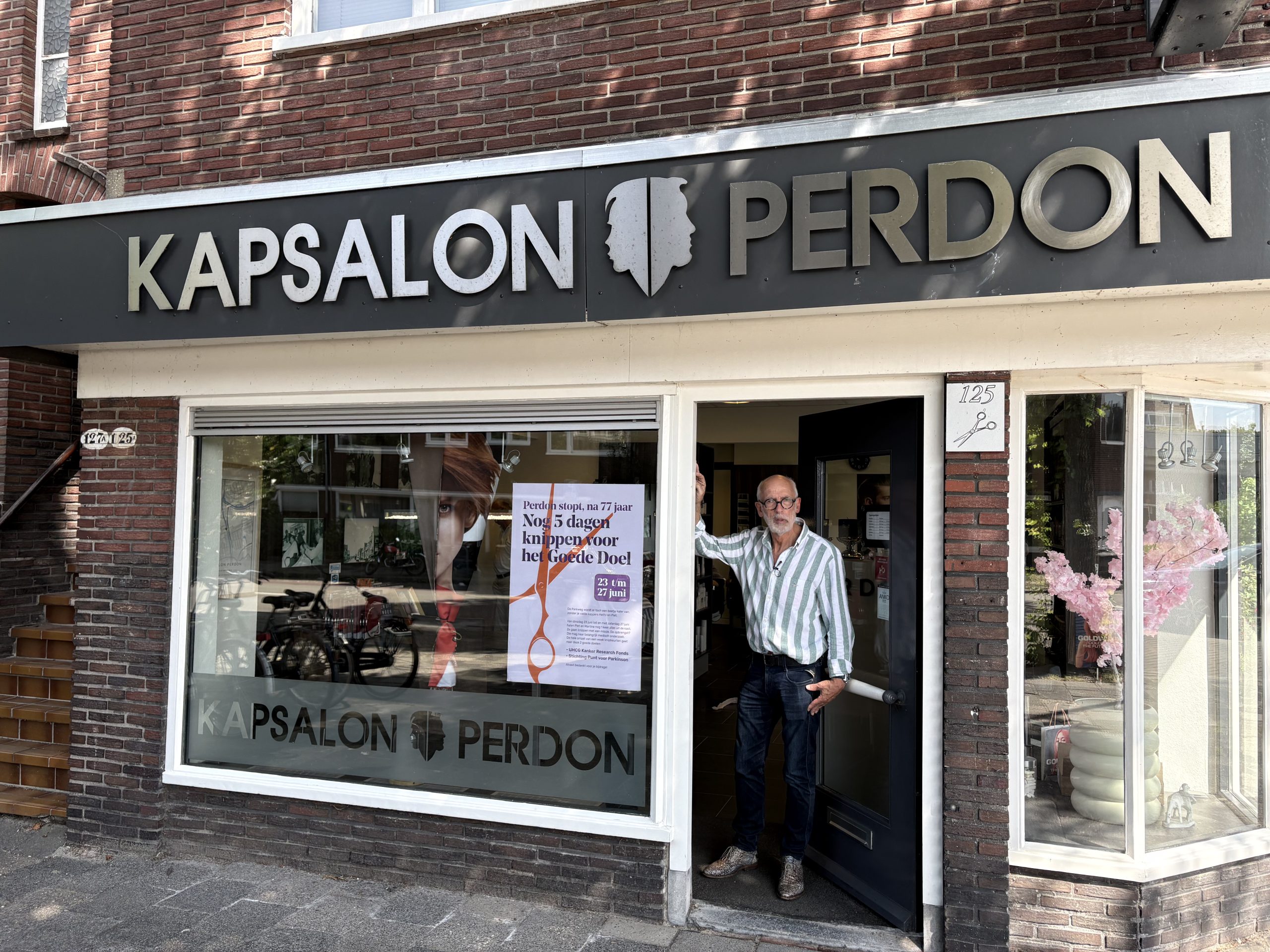 Kapsalon Perdon aan de Parkweg sluit zaterdag na 77 jaar de deuren