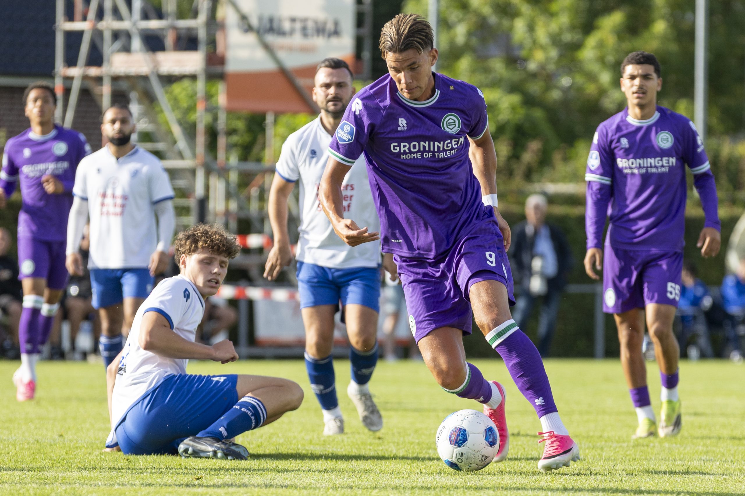 Scorebord V.V. Omlandia kan veertien goals van FC Groningen niet bijbenen