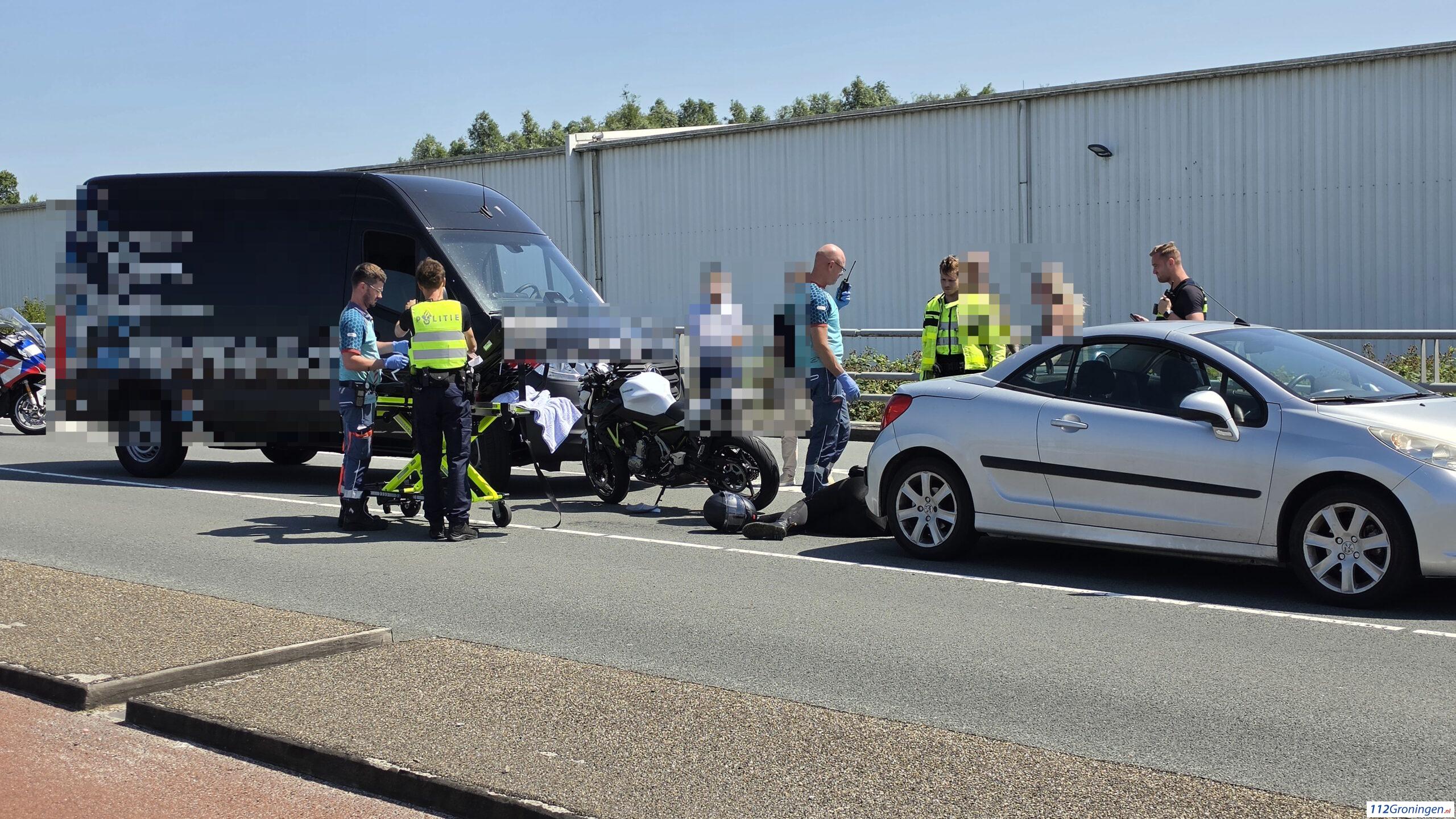 Motorrijder gewond geraakt bij ongeval op Sontbrug