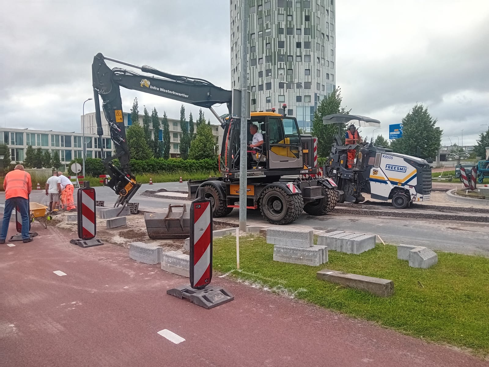Werkzaamheden omleidingsroute vanwege bouw nieuwe Gerrit Krolbrug gestart
