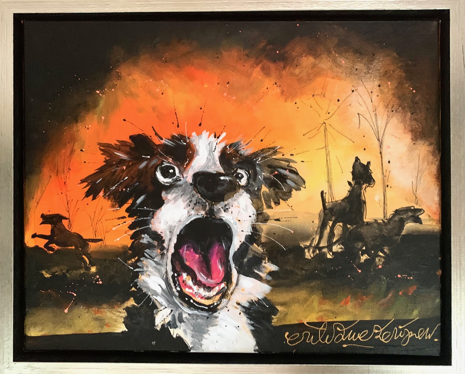 Stadse kunstenaar komt in actie voor door natuurbranden getroffen dieren met speciaal schilderij: “D