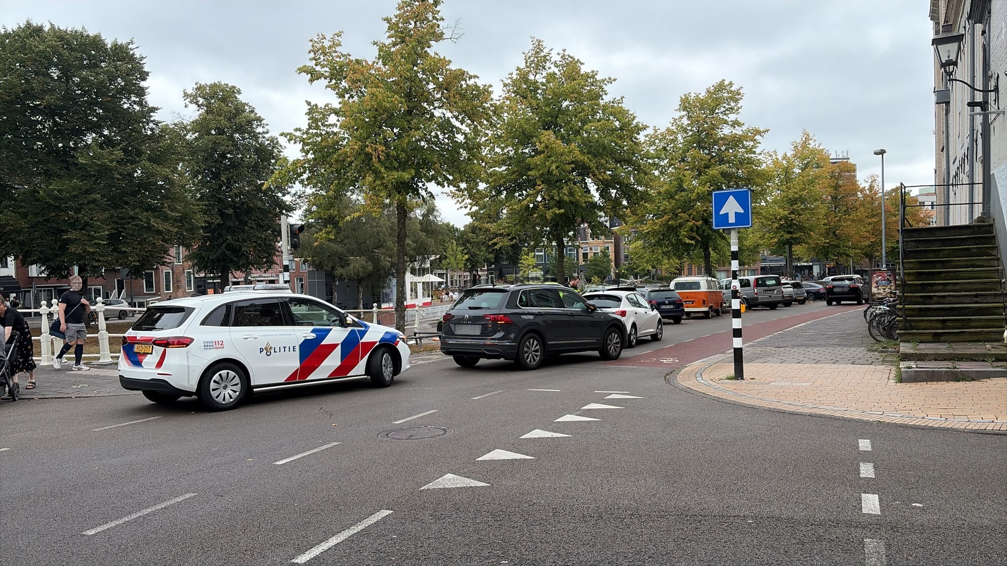 Schade bij kop-staartbotsing op Turfsingel