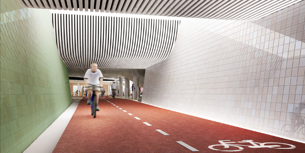 Fietstunnel onder Hoofdstation pas in 2031 klaar