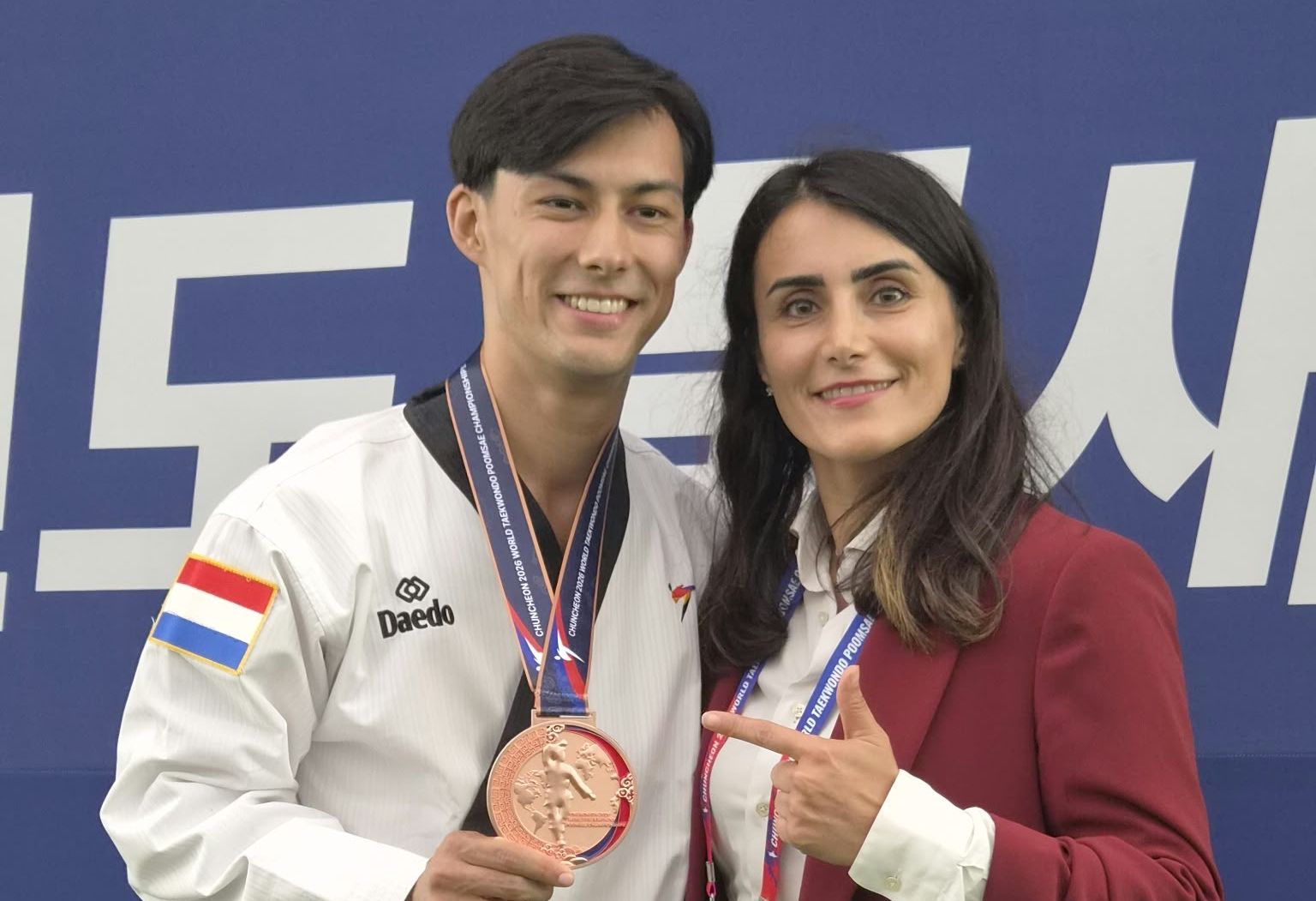 Pupil van Groningse taekwondocoach Mahsa Mardani haalt eerste Nederlandse WK-medaille