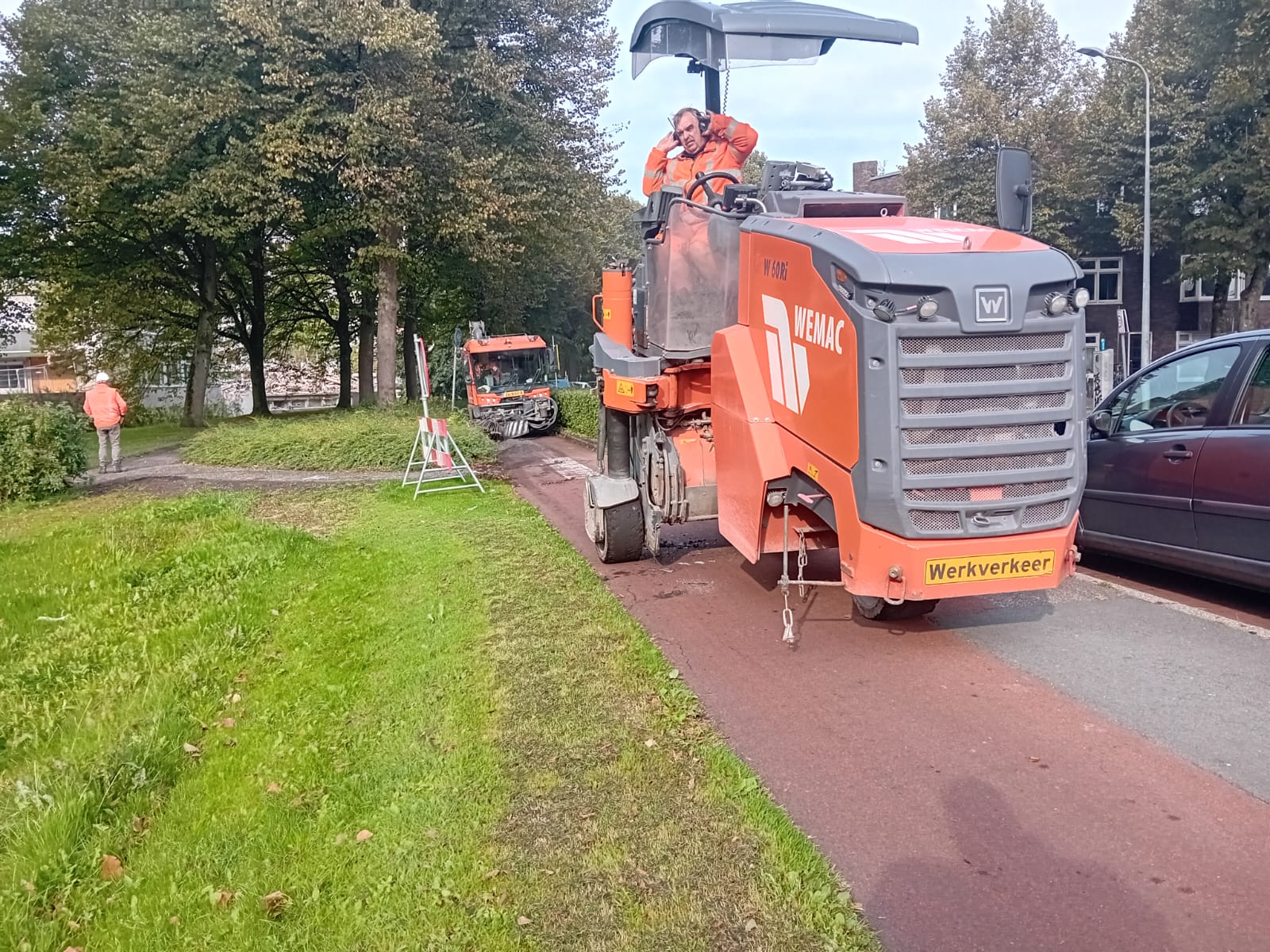 Asfalteringswerkzaamheden fietspad Rosensteinlaan bij UMCG van start