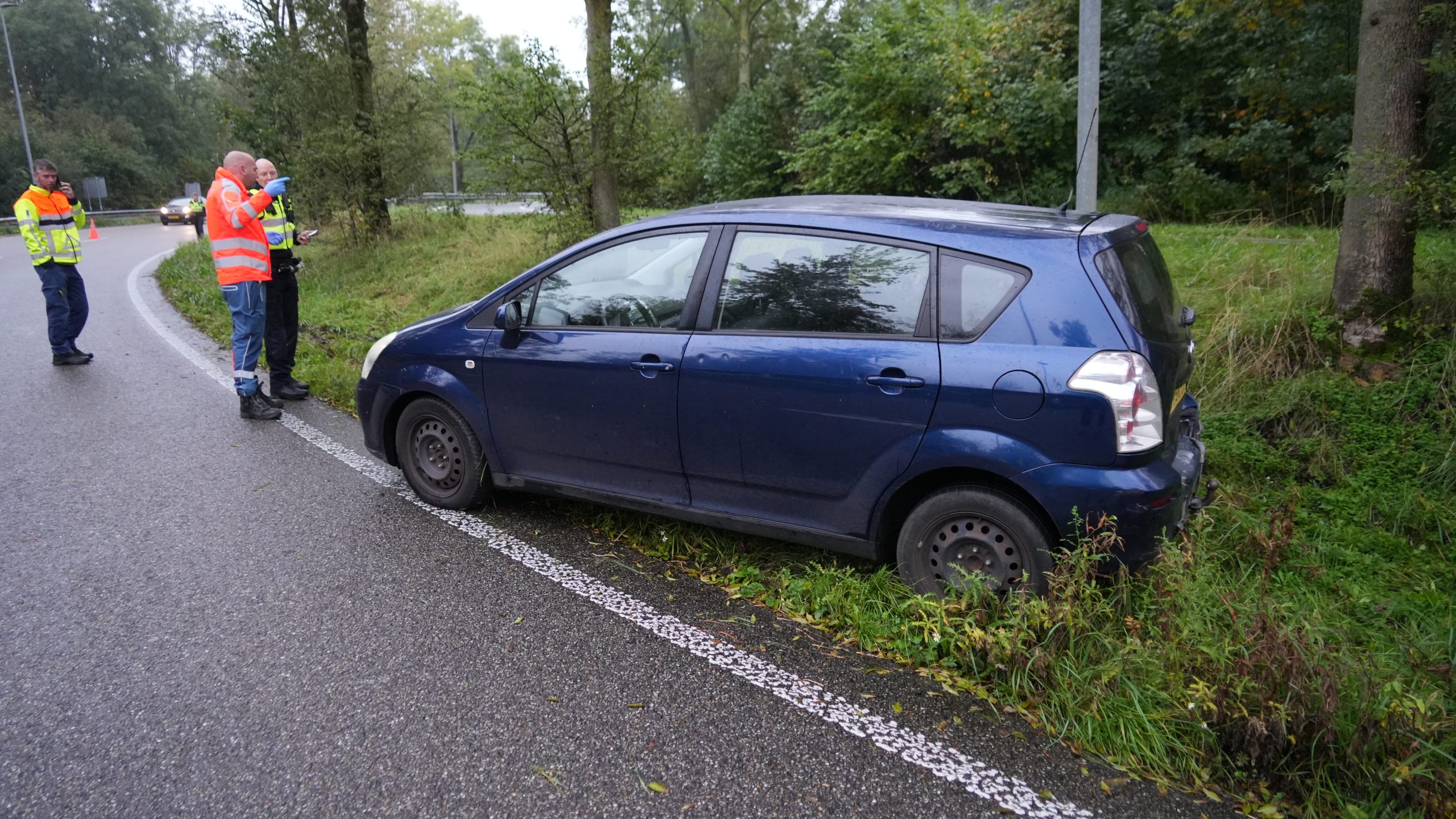 Opnieuw ongeluk in beruchte bocht knooppunt Boterdiep bij Noorderhoogebrug