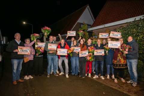 Miljoenenjacht-hoofdprijs van 480.000 euro valt aan Blekenweg in Haren